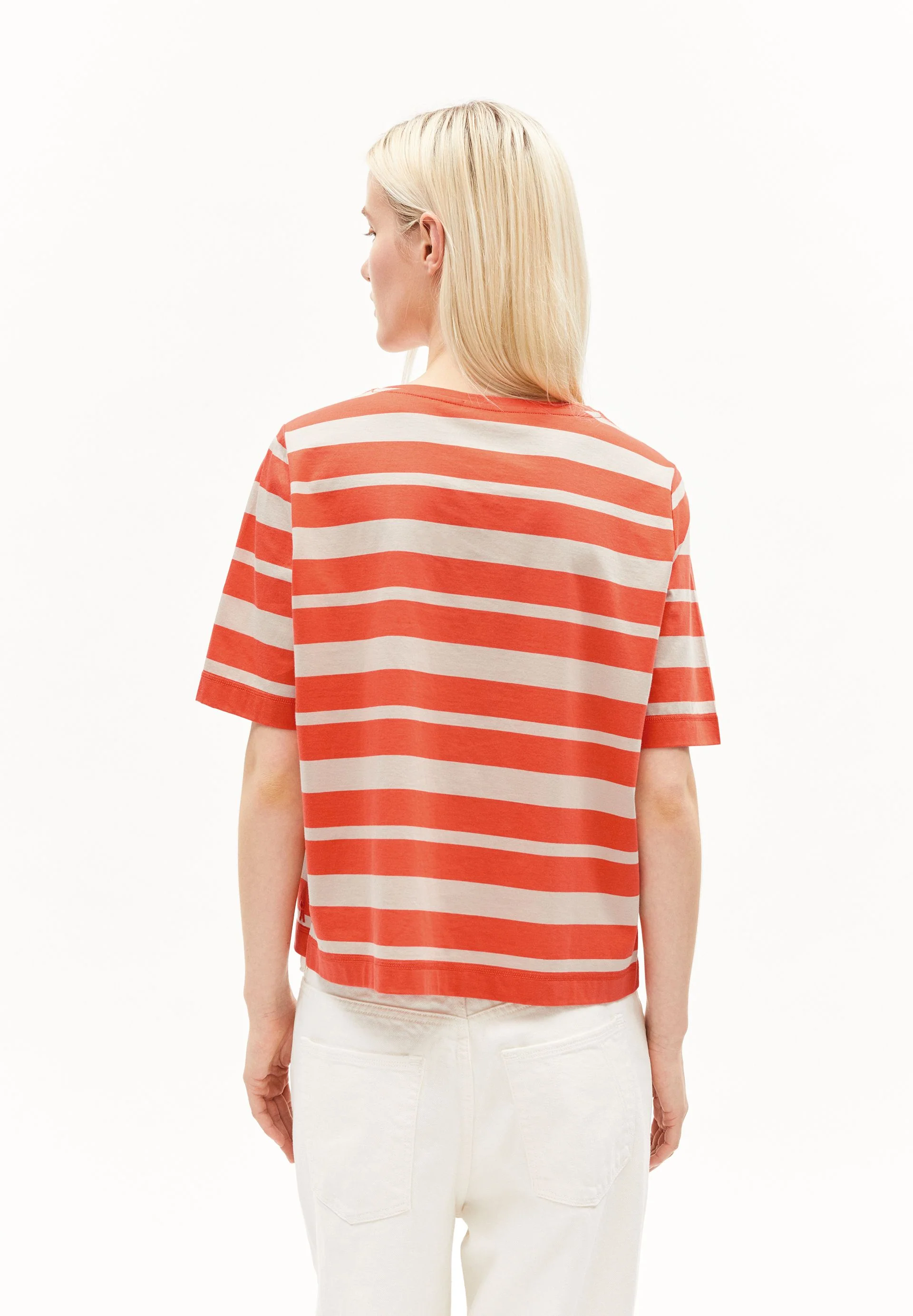 FINIAA BLOCK STRIPES | poppy red-sandstone - Image 2