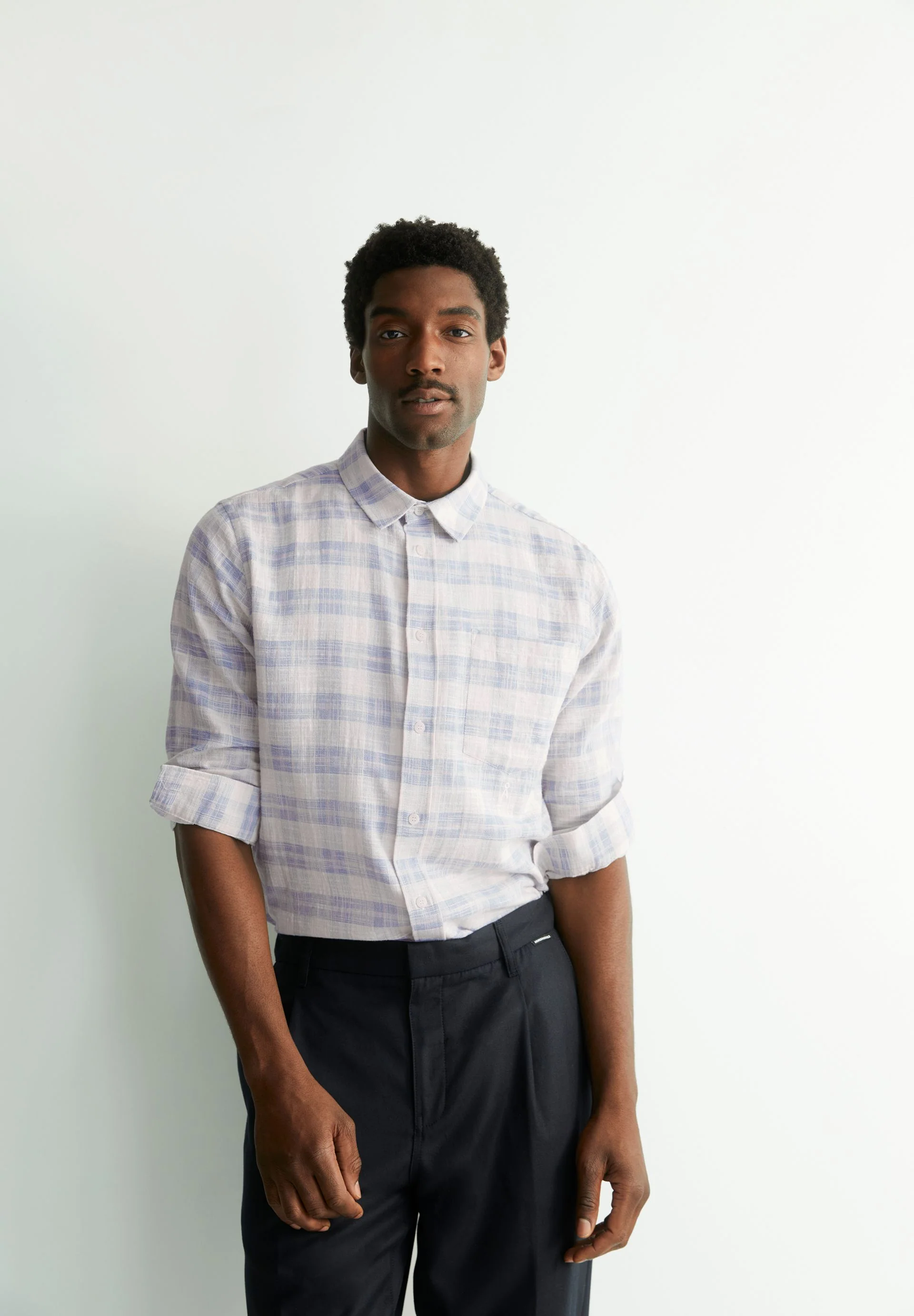 FLAAVIEN CHECK | oatmilk-blue wave-soft lilac - Image 4