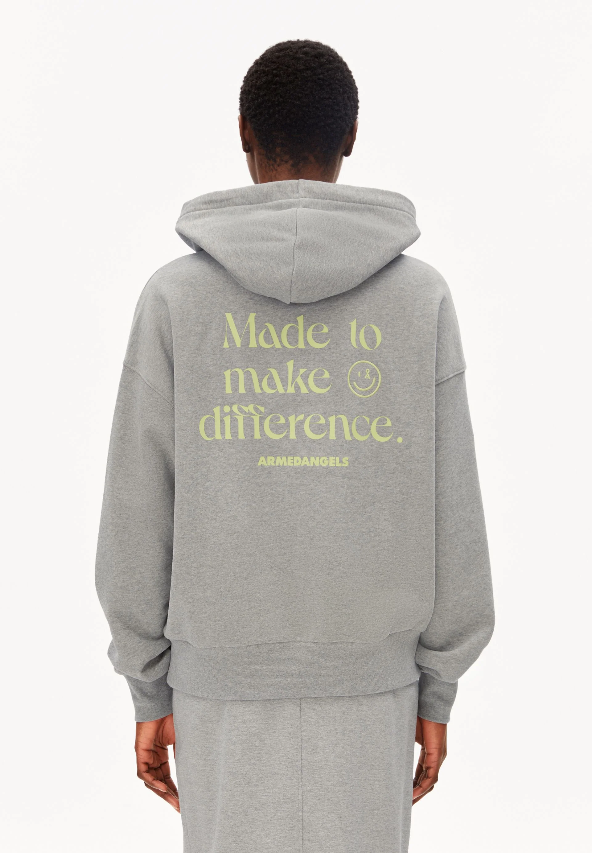 FRANCISARAA DIFFERENCE SWEATHOODIE | silver melange - Image 2
