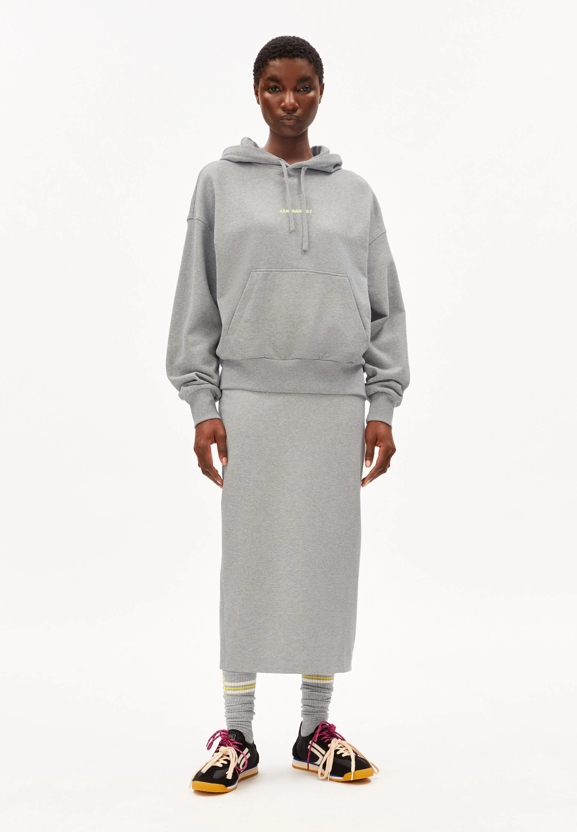 FRANCISARAA DIFFERENCE SWEATHOODIE | silver melange - Image 5