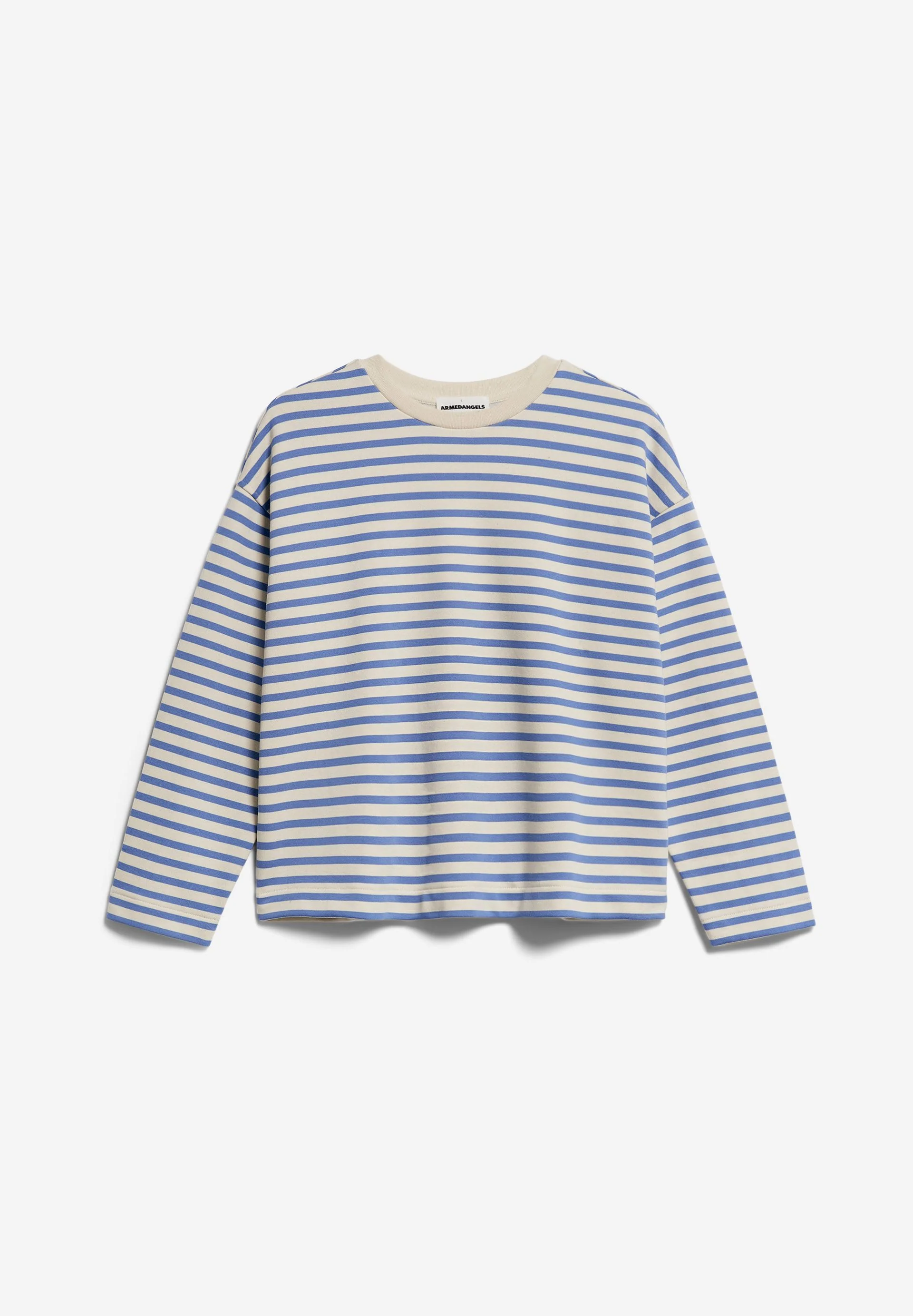 FRANKAA MAARLEN GESTREIFTES SWEATSHIRT | blue bloom-undyed - Image 6