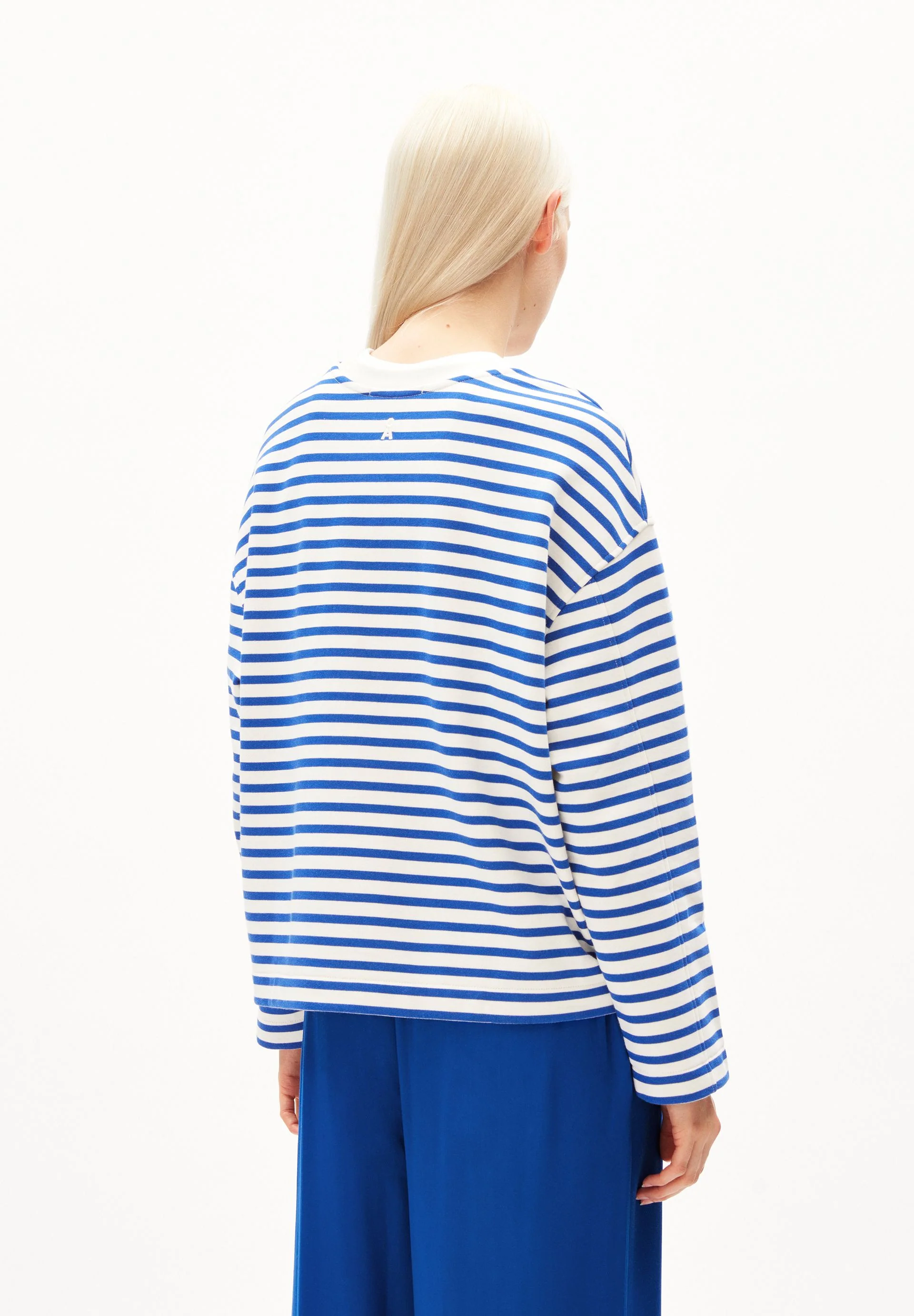 FRANKAA MAARLEN GESTREIFTES SWEATSHIRT | dynamo blue-undyed - Image 2