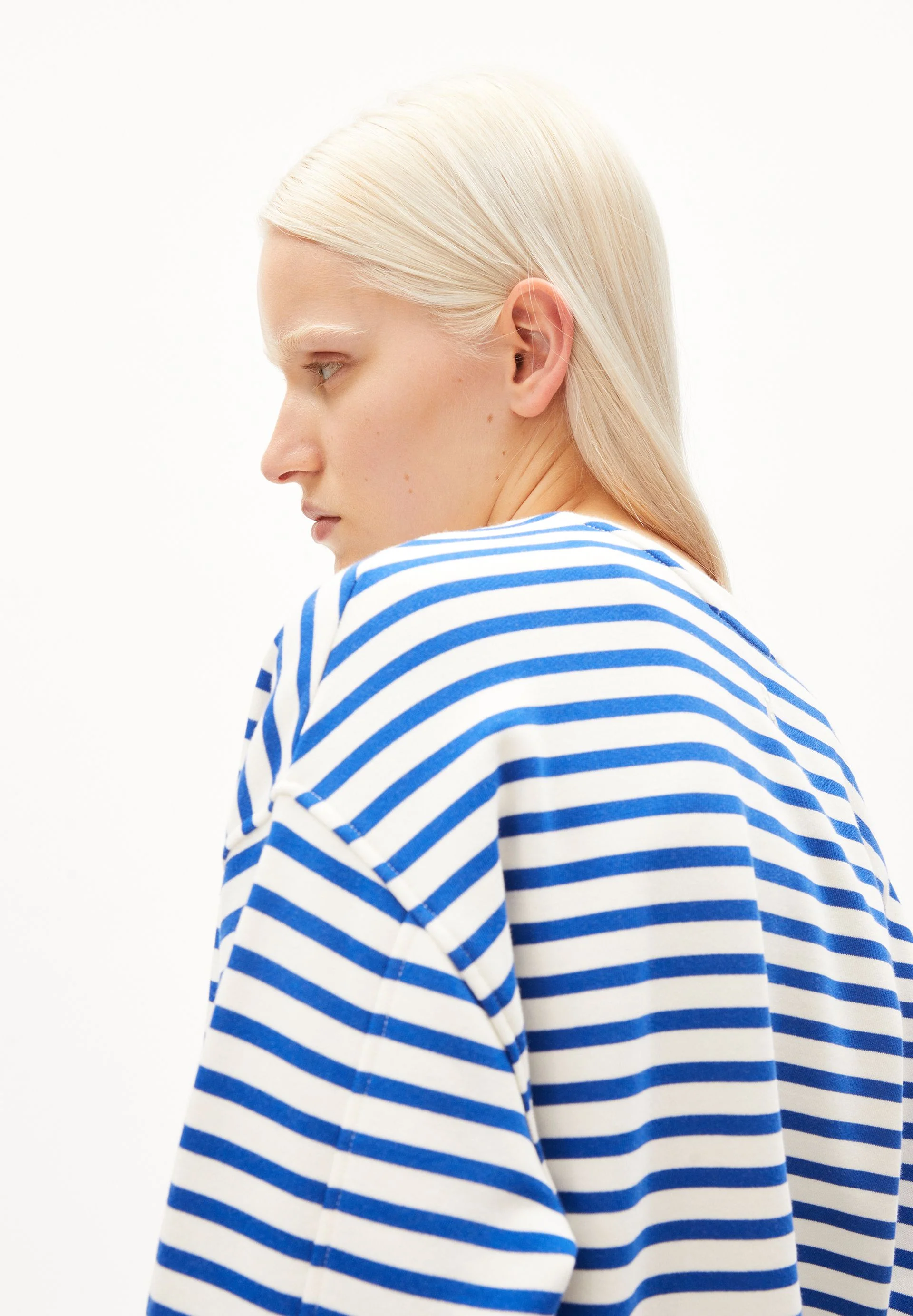 FRANKAA MAARLEN GESTREIFTES SWEATSHIRT | dynamo blue-undyed - Image 3