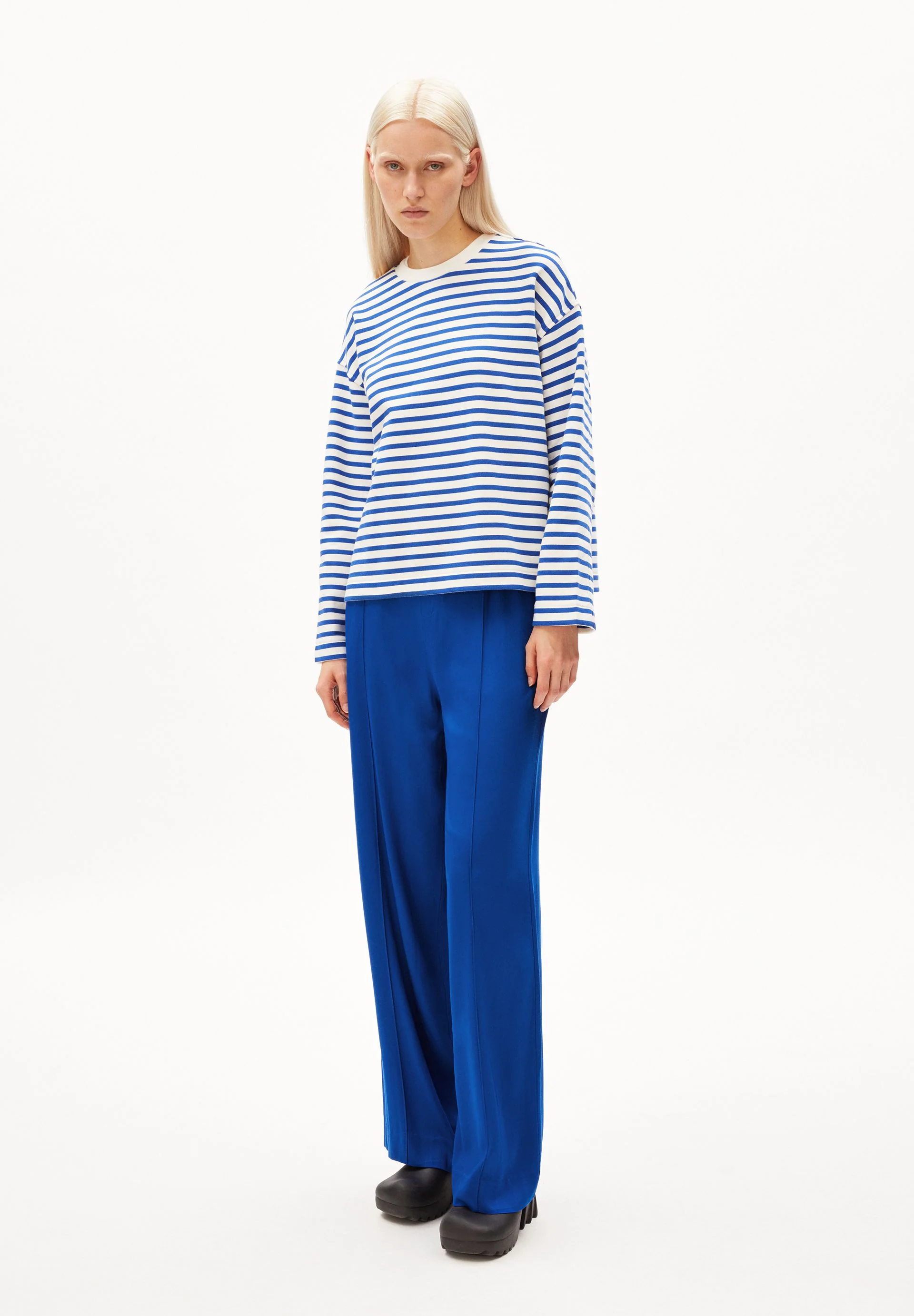 FRANKAA MAARLEN GESTREIFTES SWEATSHIRT | dynamo blue-undyed - Image 5