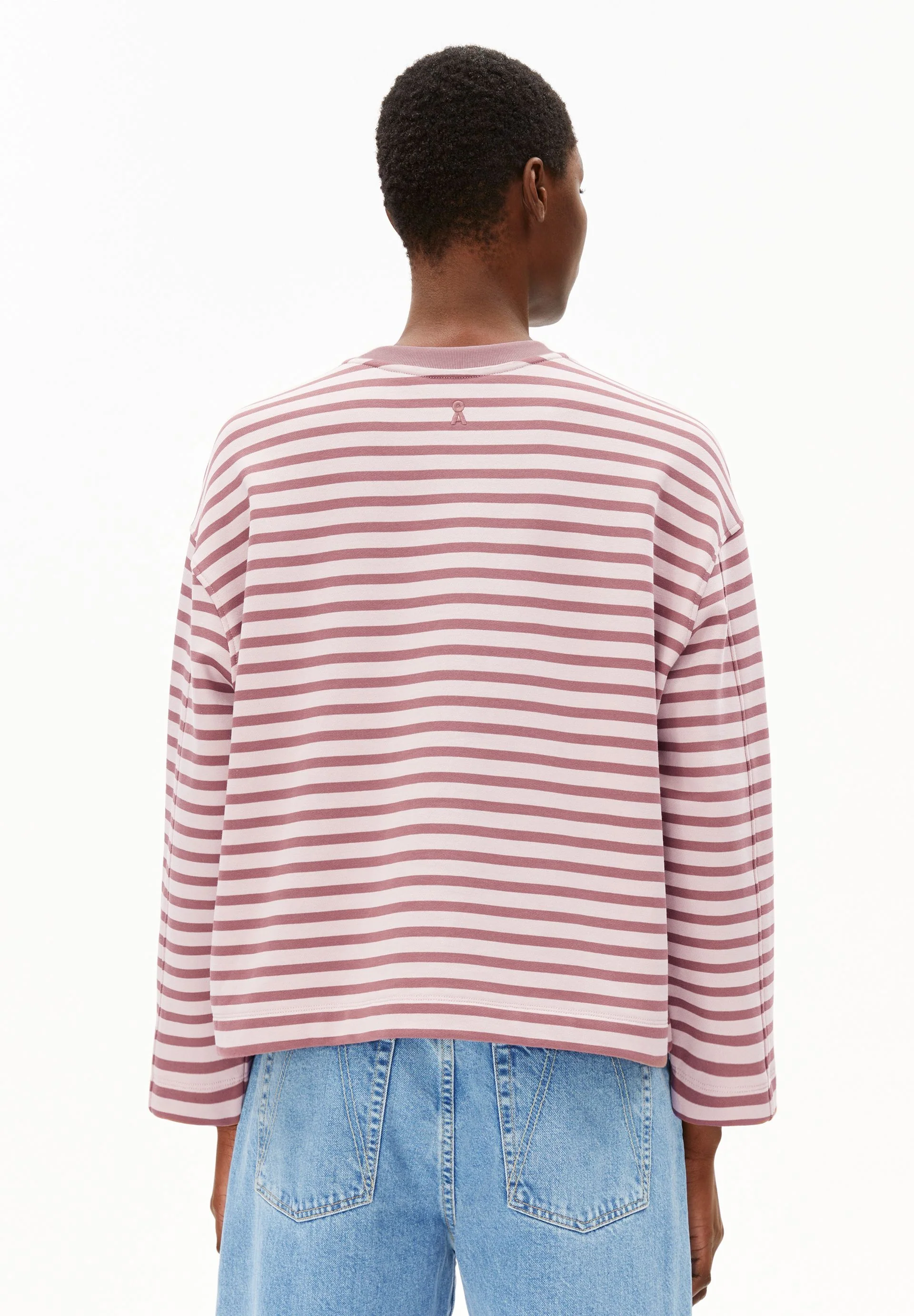 FRANKAA MAARLEN GESTREIFTES SWEATSHIRT | ice grape-dark berry - Image 2