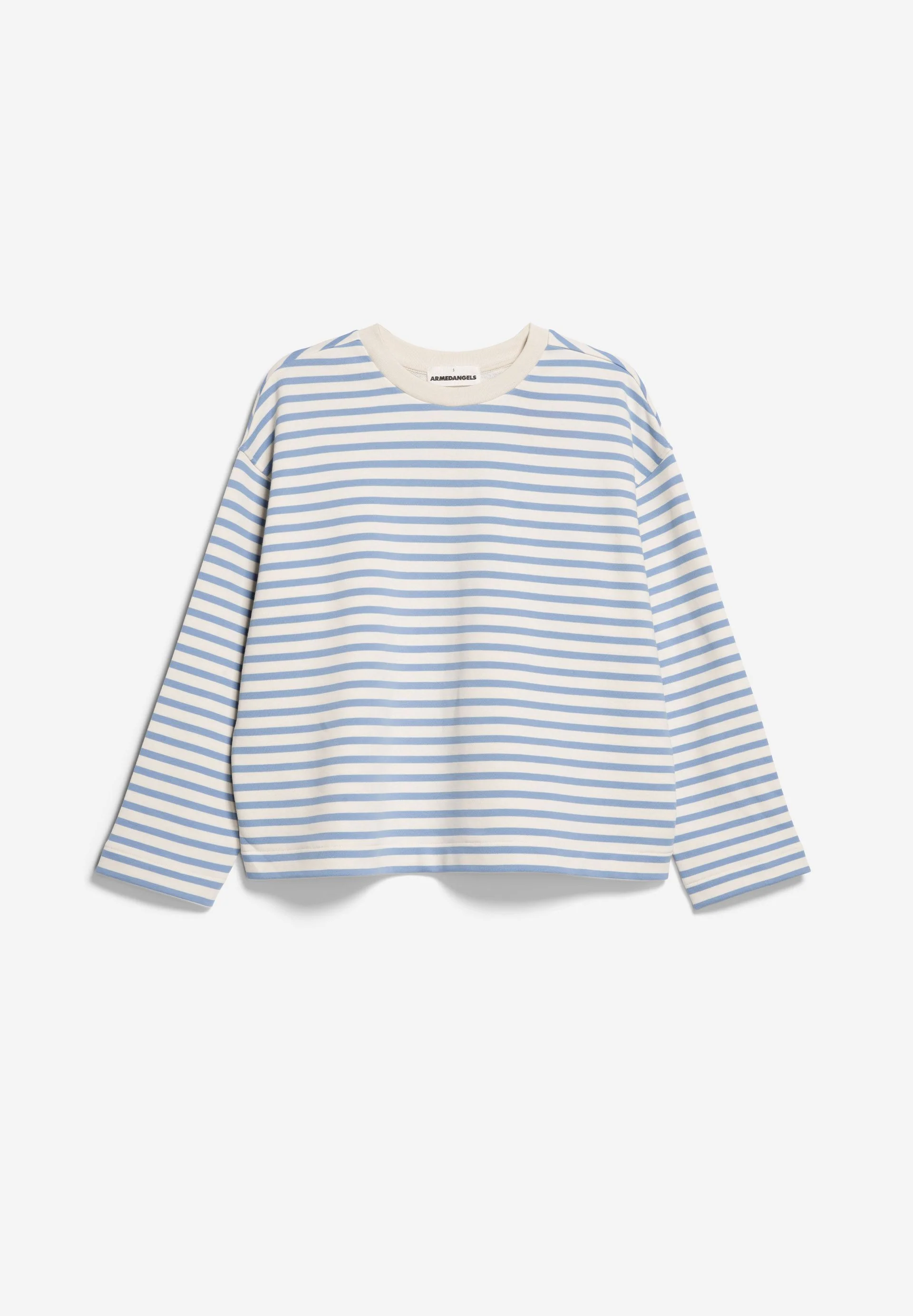 FRANKAA MAARLEN GESTREIFTES SWEATSHIRT | iceberg blue-undyed - Image 6