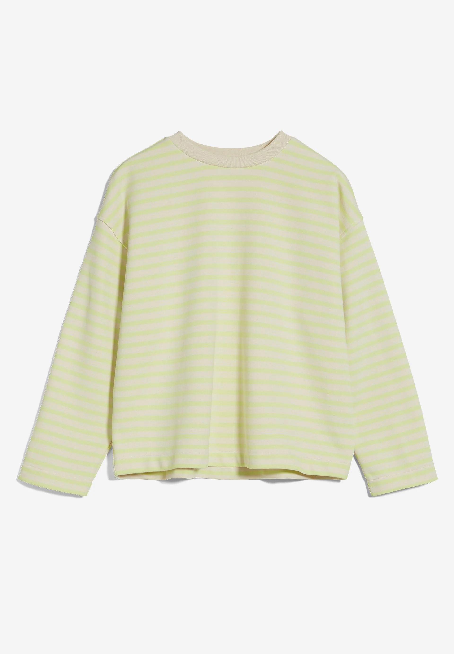 FRANKAA MAARLEN GESTREIFTES SWEATSHIRT | light lime-undyed - Image 6