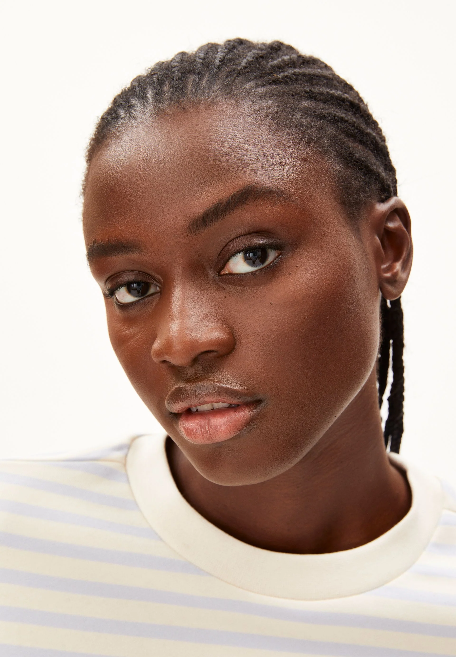 FRANKAA MAARLEN GESTREIFTES SWEATSHIRT | morning sky-undyed - Image 3