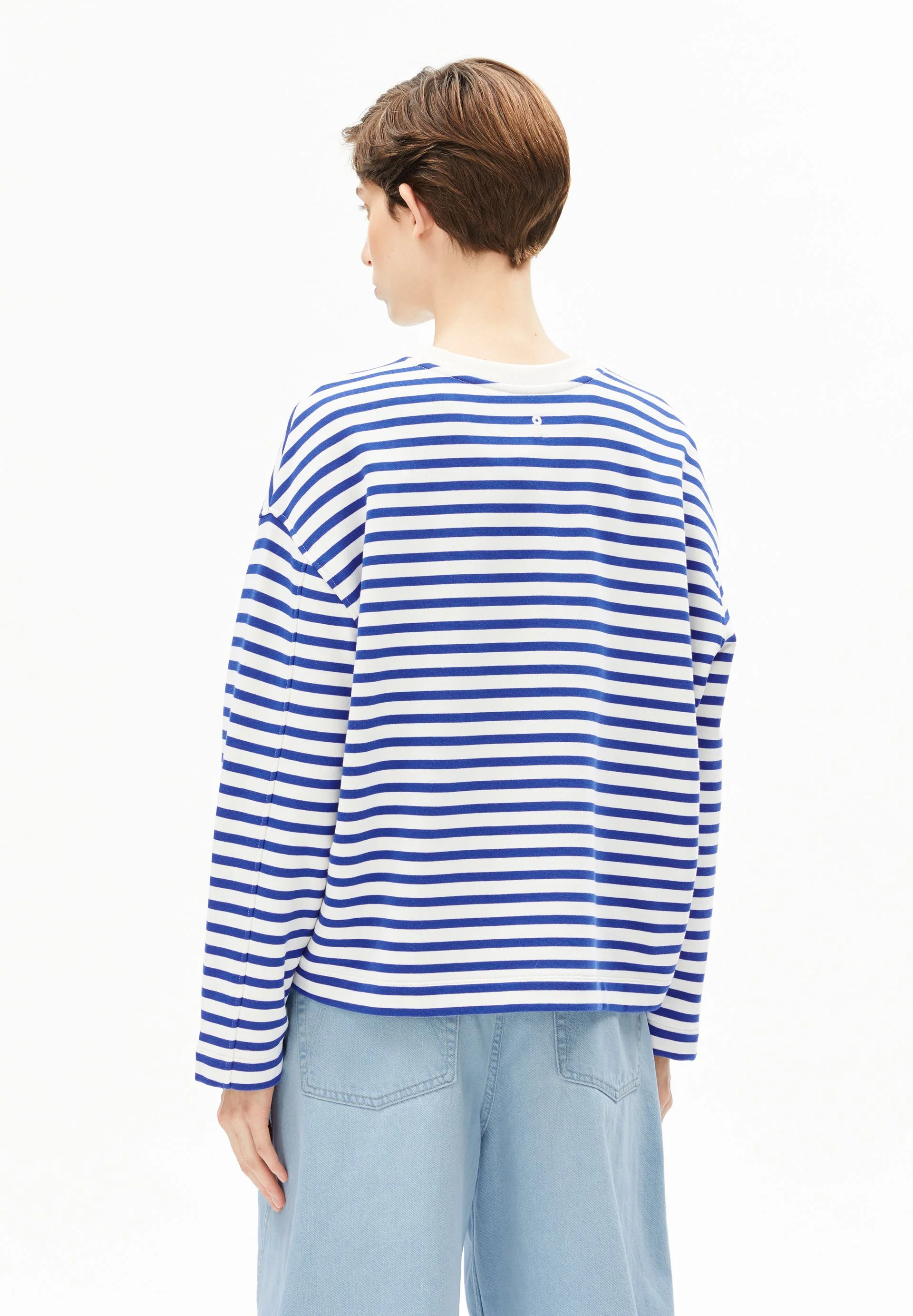 FRANKAA MAARLEN GESTREIFTES SWEATSHIRT | undyed-dynamo blue - Image 2