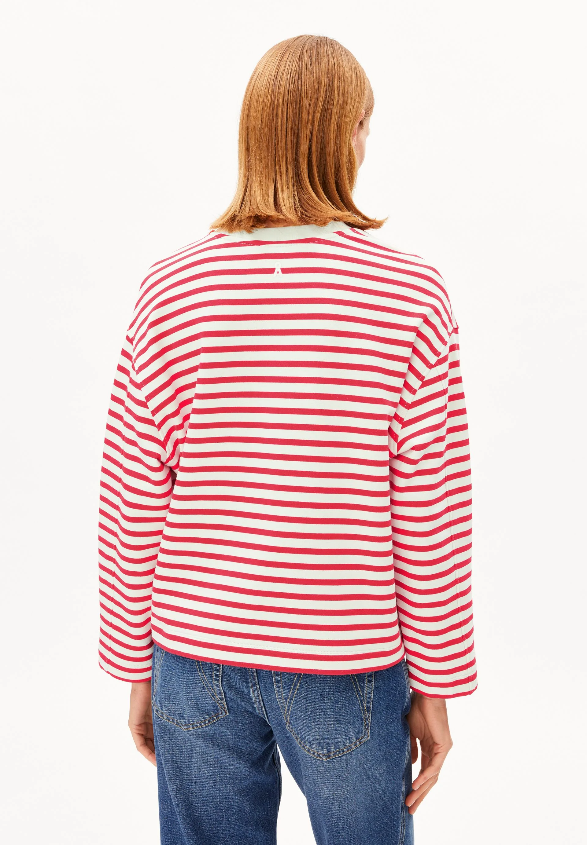 FRANKAA MAARLEN GESTREIFTES SWEATSHIRT | undyed-mars red - Image 2