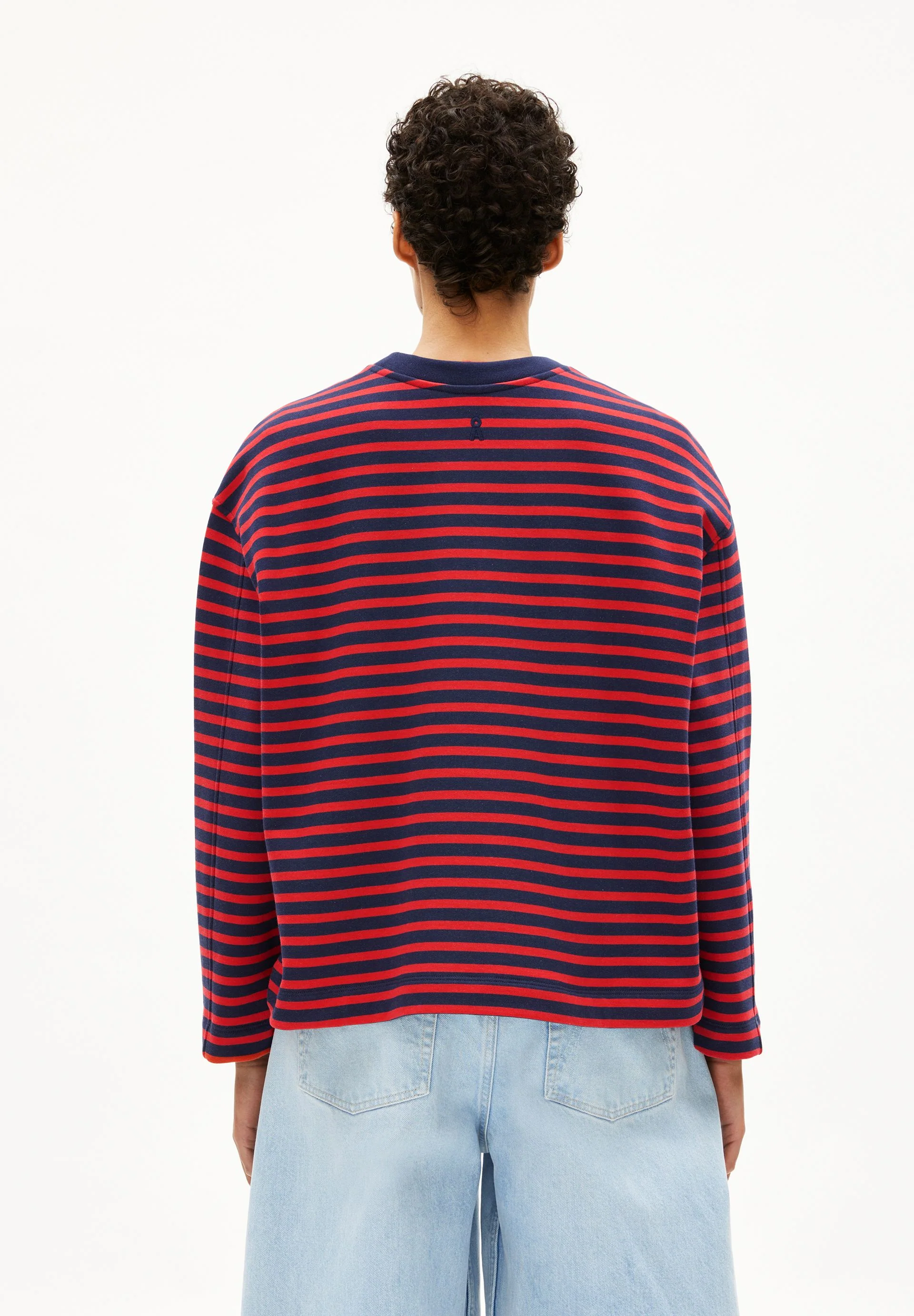 FRANKAA MAARLEN GESTREIFTES SWEATSHIRT | tinted navy-candy apple - Image 2