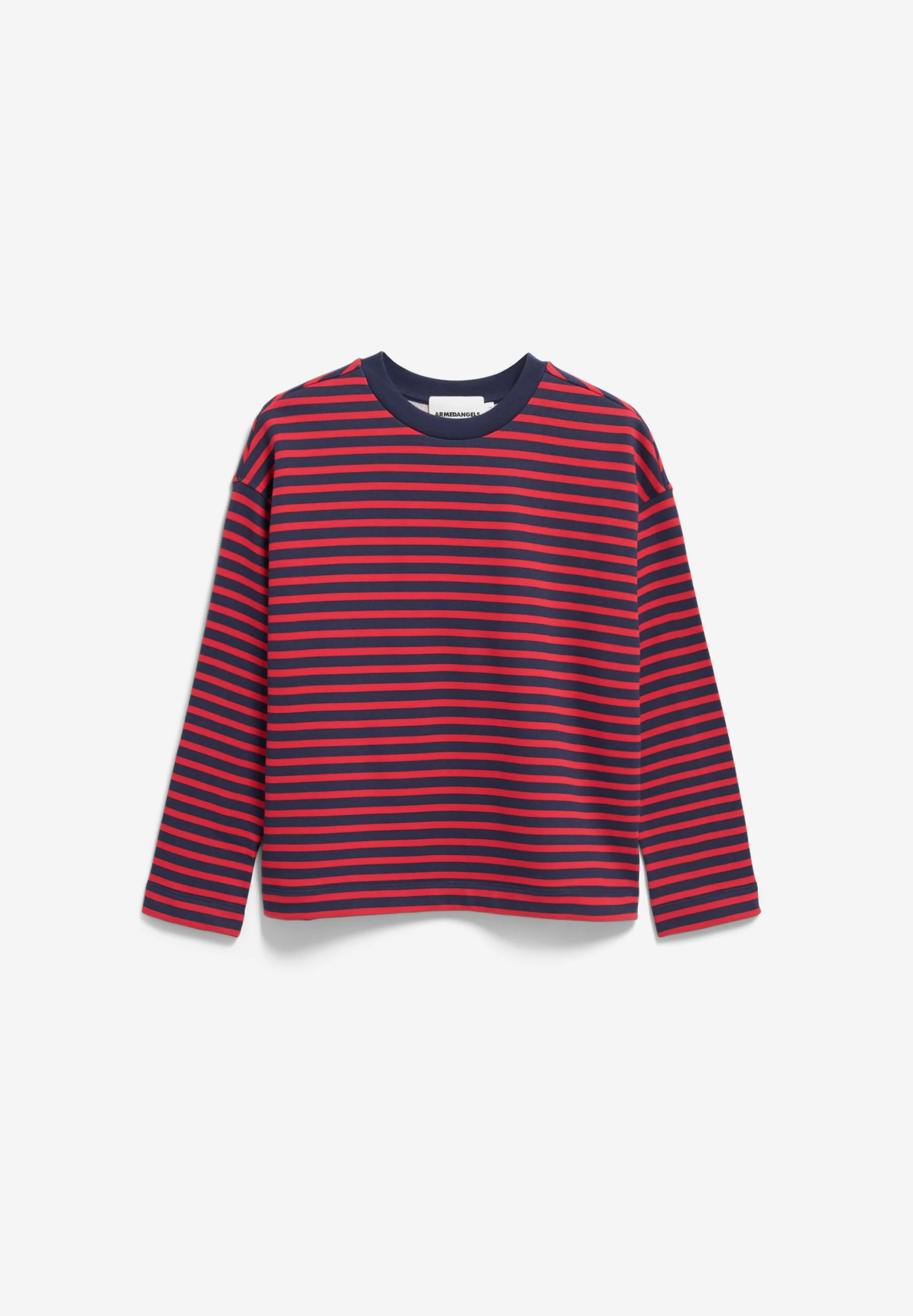 FRANKAA MAARLEN GESTREIFTES SWEATSHIRT | tinted navy-candy apple - Image 6