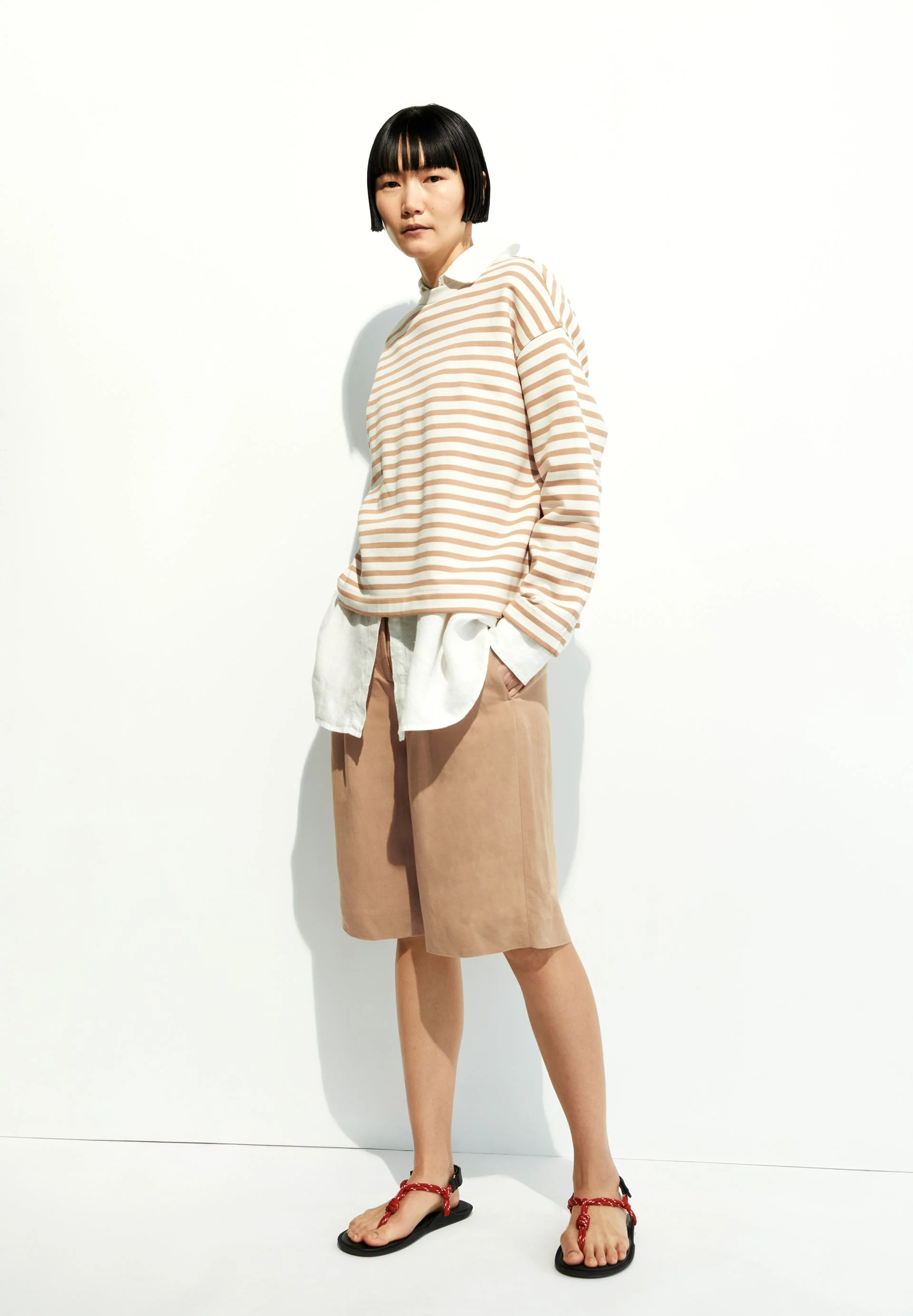FRANKAA MAARLEN GESTREIFTES SWEATSHIRT | undyed-beige blond - Image 4