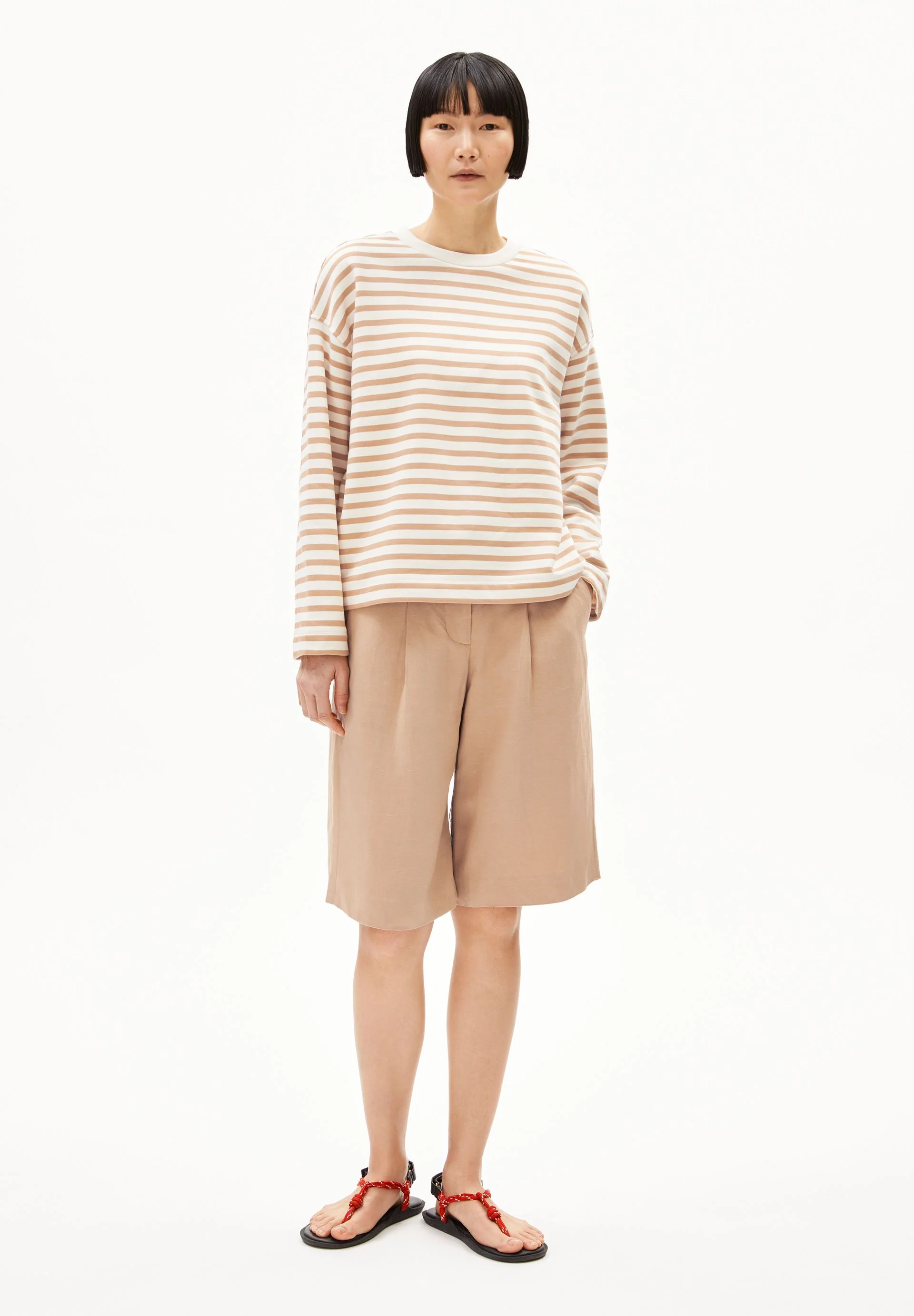 FRANKAA MAARLEN GESTREIFTES SWEATSHIRT | undyed-beige blond - Image 5