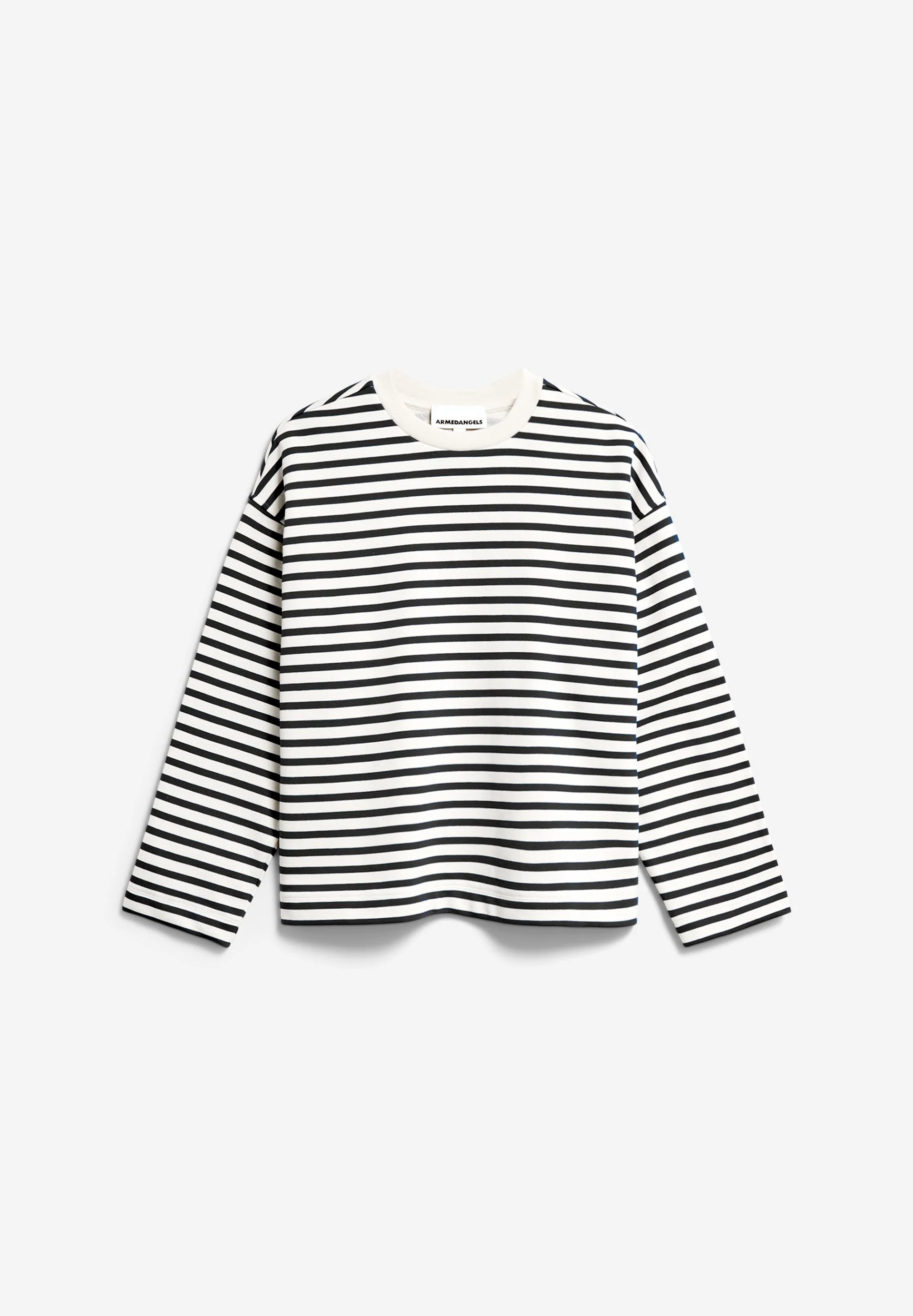 FRANKAA MAARLEN GESTREIFTES SWEATSHIRT | undyed-black - Image 6