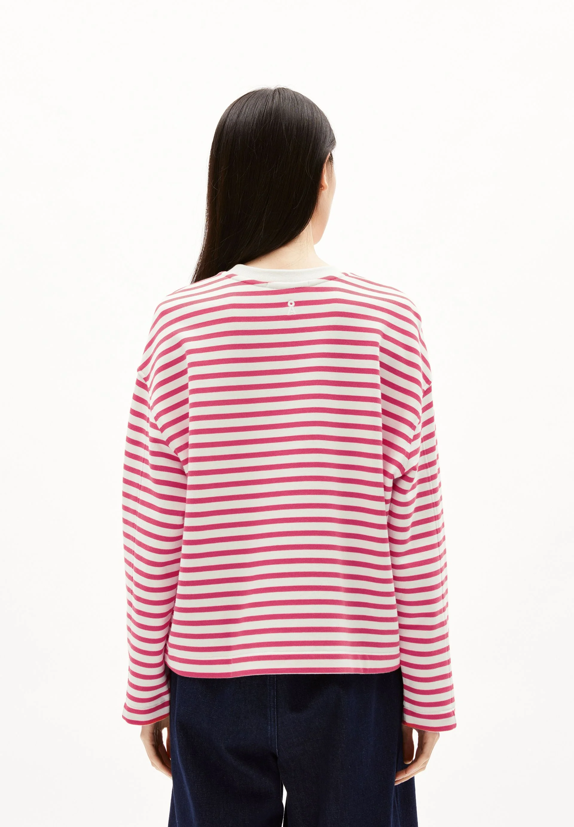FRANKAA MAARLEN GESTREIFTES SWEATSHIRT | undyed-crushed berry - Image 2