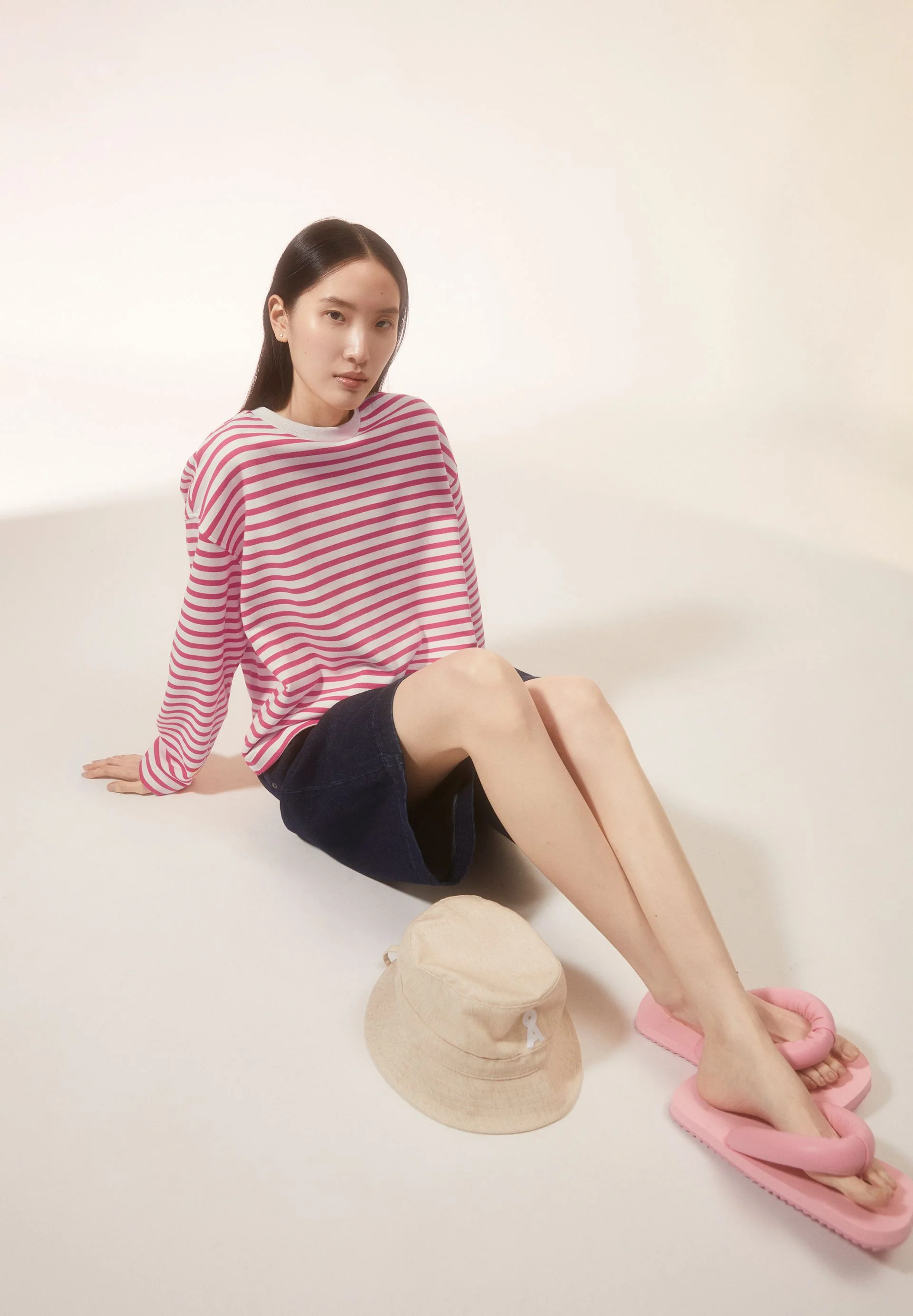 FRANKAA MAARLEN GESTREIFTES SWEATSHIRT | undyed-crushed berry - Image 4