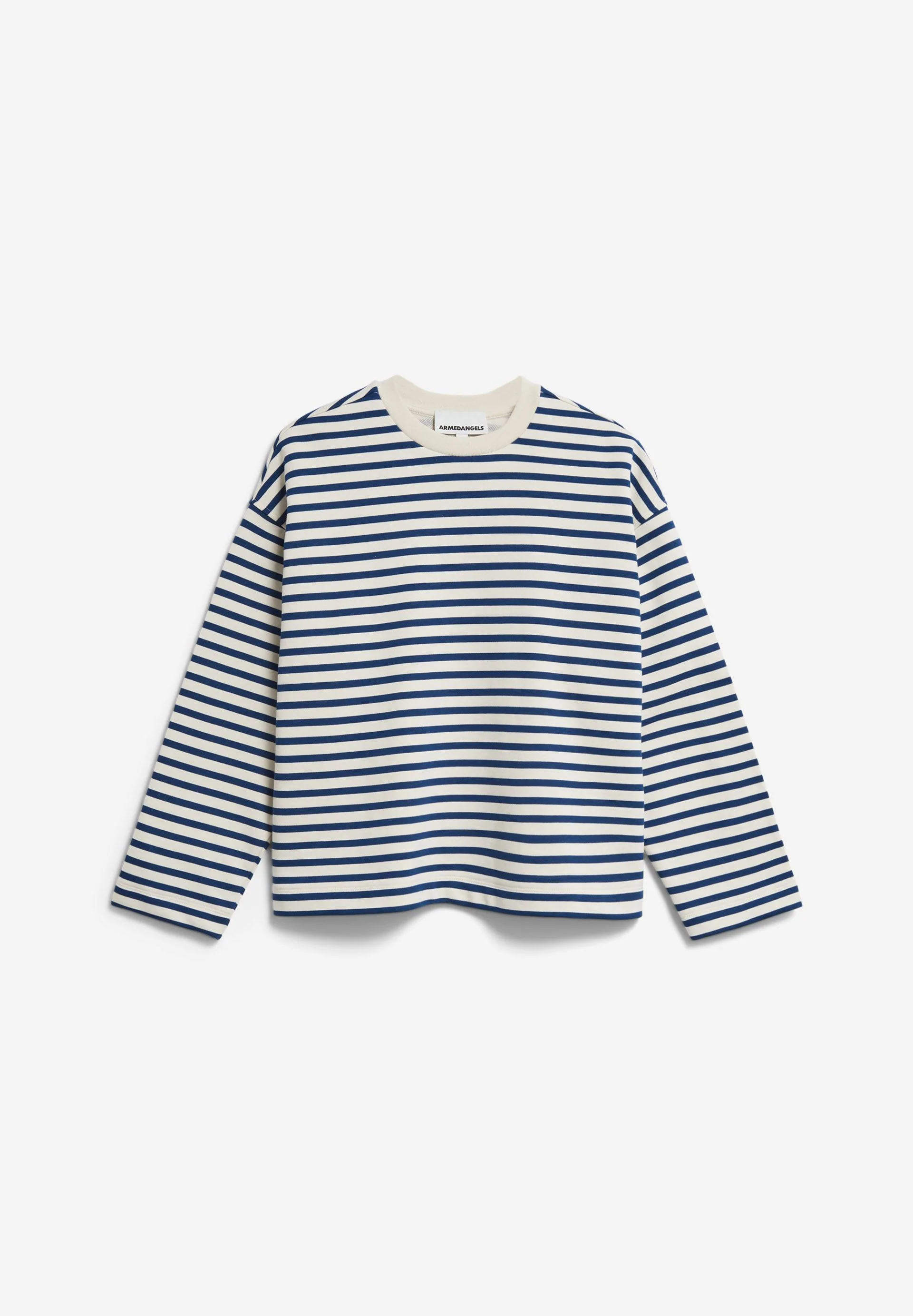 FRANKAA MAARLEN GESTREIFTES SWEATSHIRT | undyed-faded indigo - Image 6