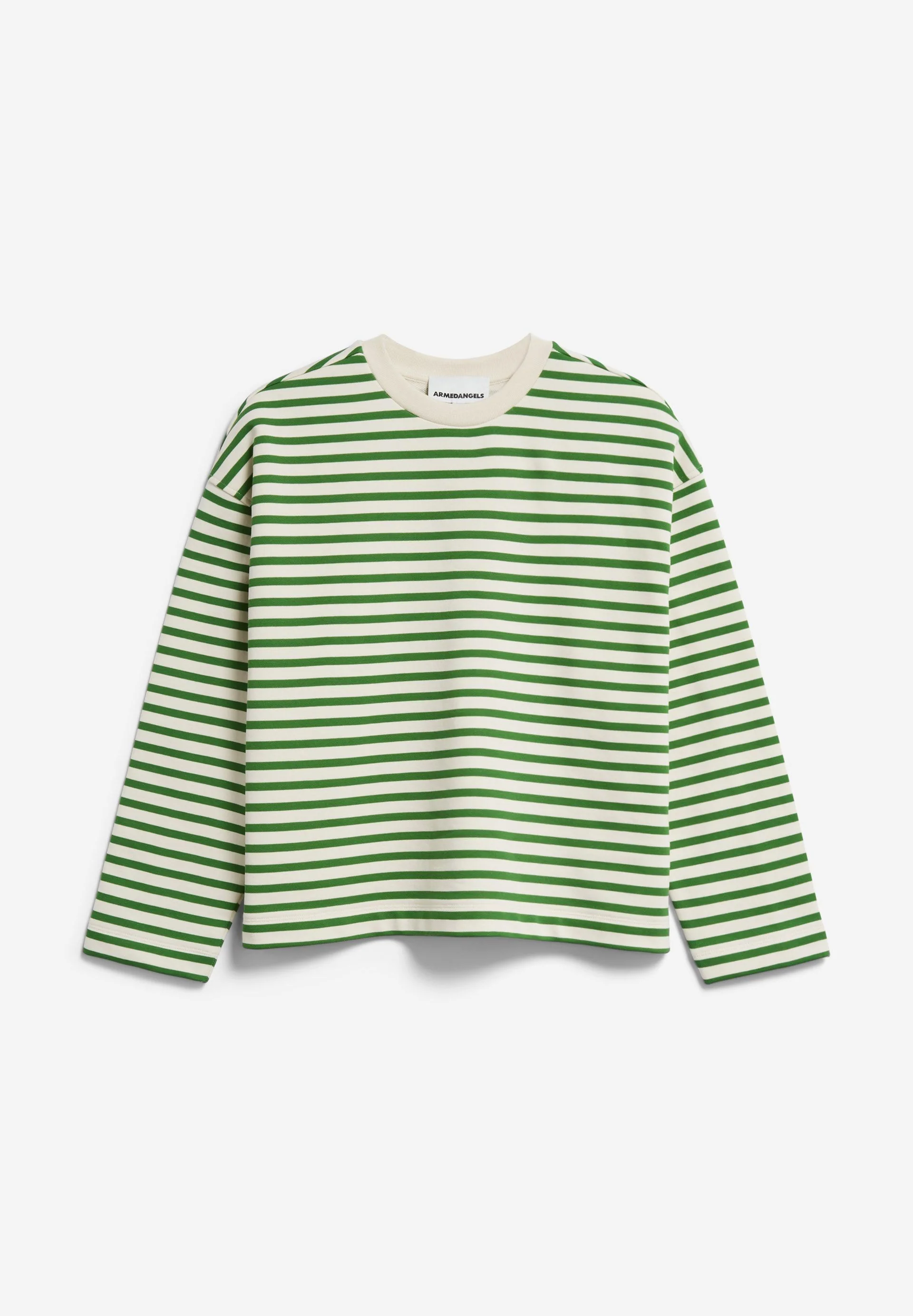 FRANKAA MAARLEN GESTREIFTES SWEATSHIRT | undyed-ivy green - Image 6