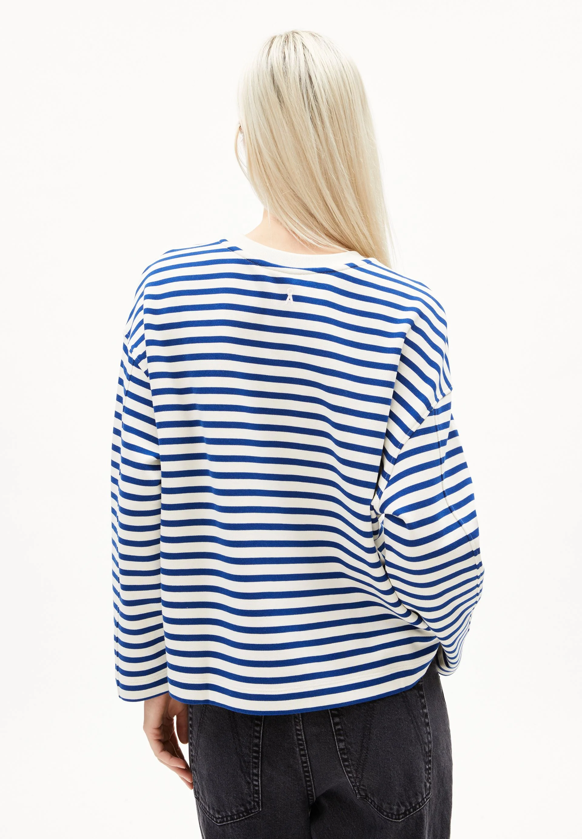 FRANKAA MAARLEN GESTREIFTES SWEATSHIRT | undyed-lapis blue - Image 2