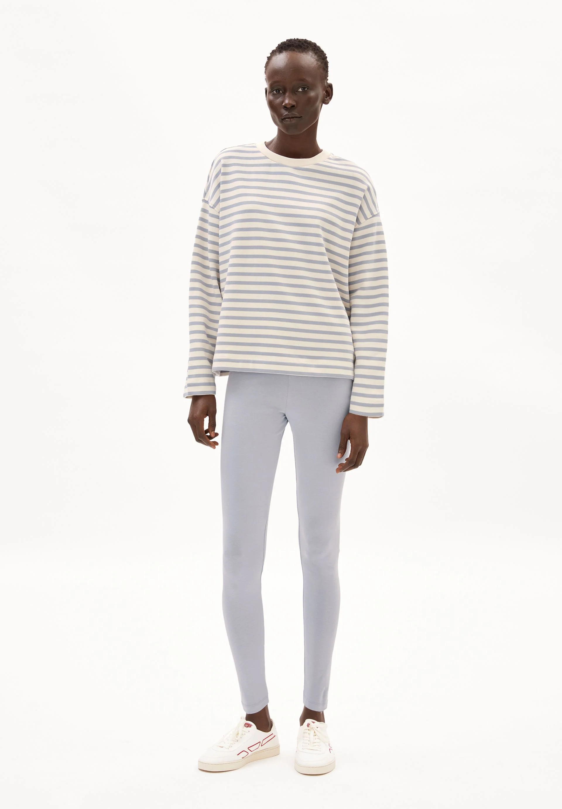 FRANKAA MAARLEN GESTREIFTES SWEATSHIRT | undyed-misty morning - Image 5