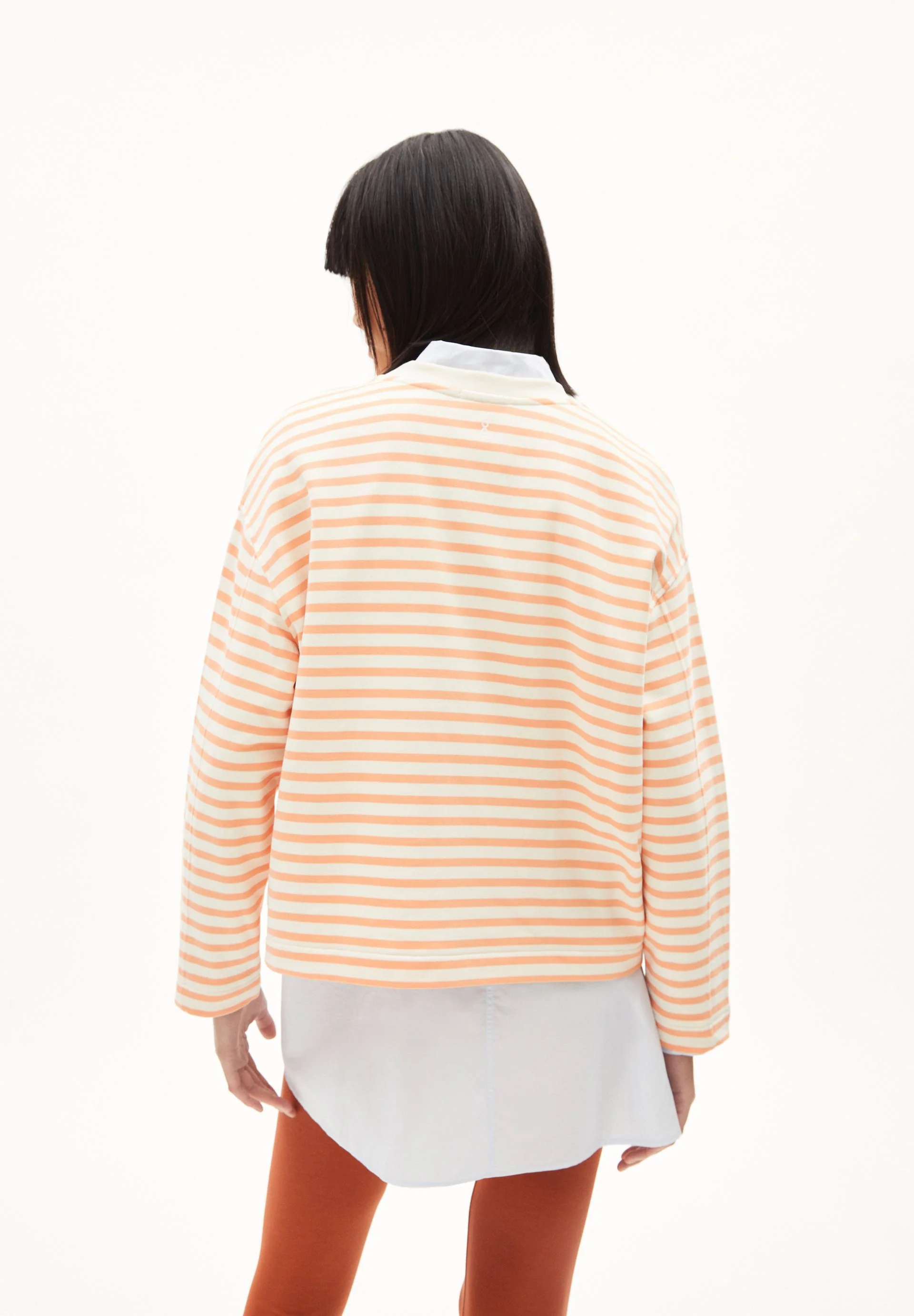 FRANKAA MAARLEN GESTREIFTES SWEATSHIRT | warm peach-undyed - Image 2