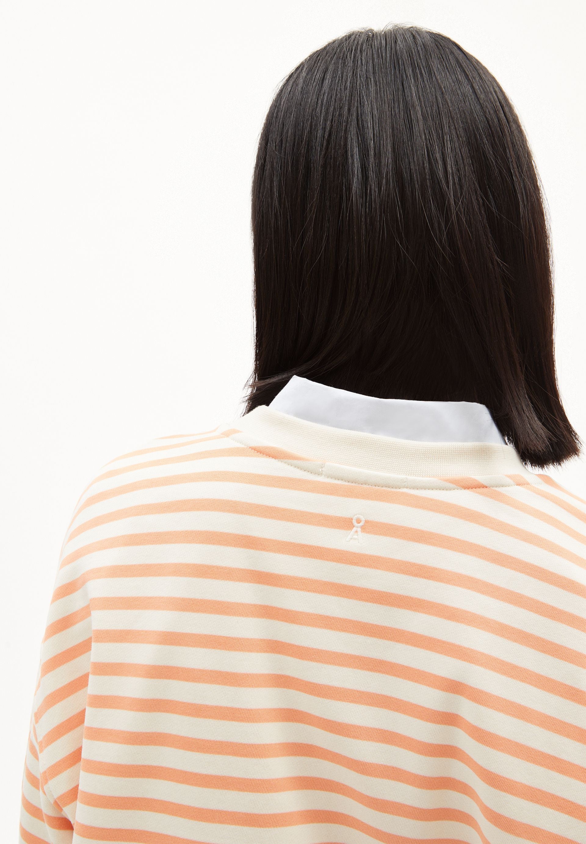 FRANKAA MAARLEN GESTREIFTES SWEATSHIRT | warm peach-undyed - Image 3