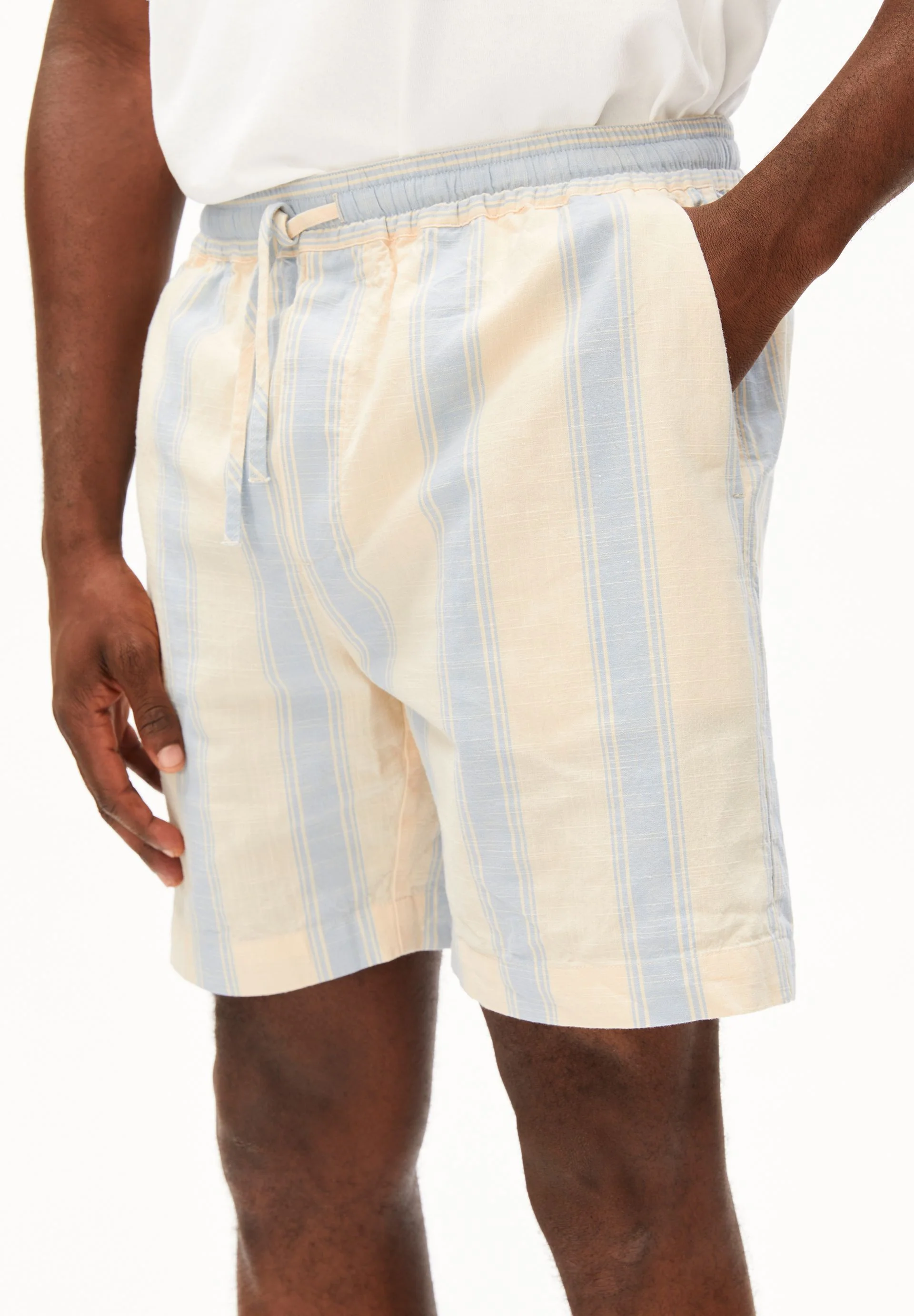GESTREIFTE SHORTS | wedgwood - Image 3