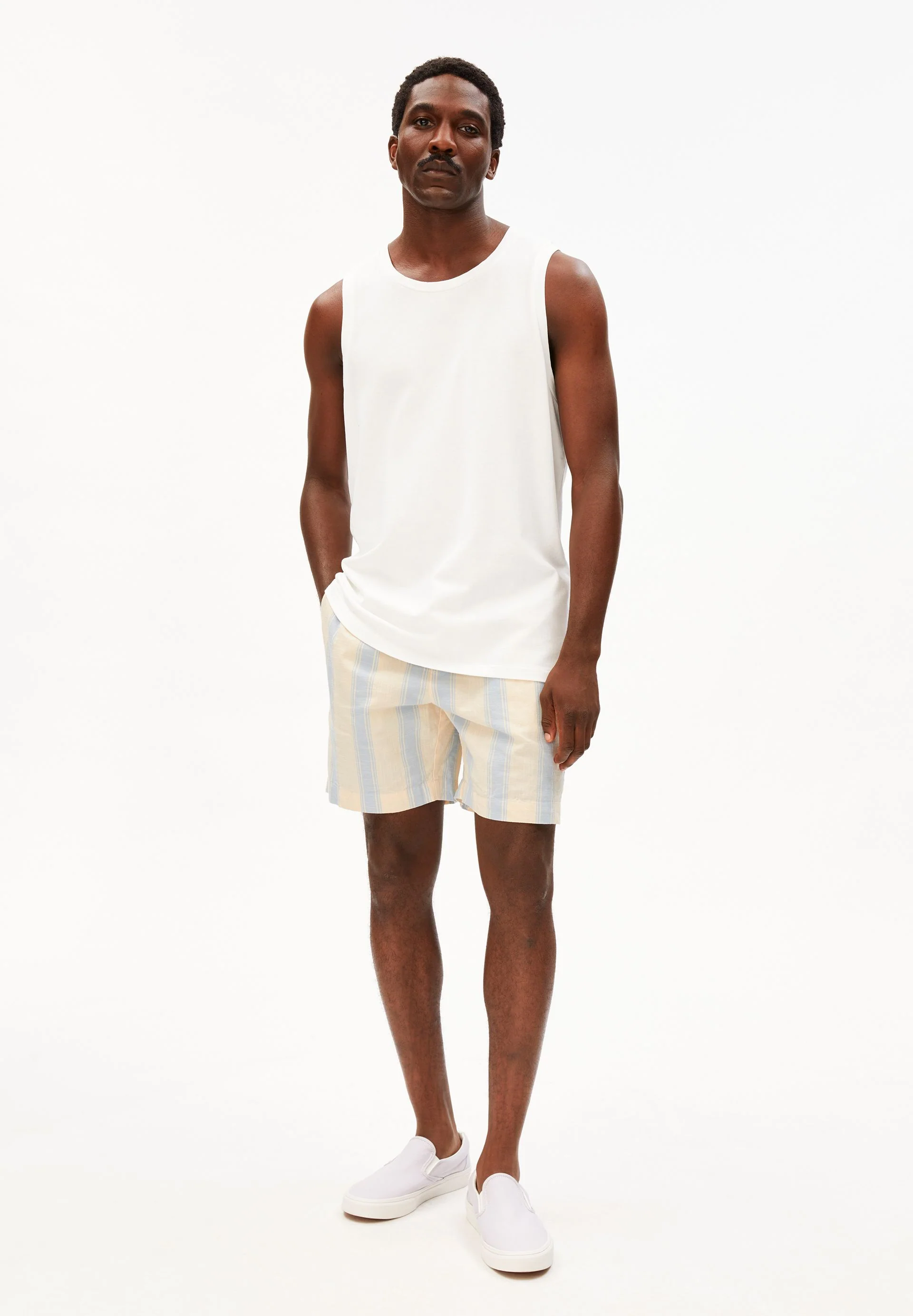 GESTREIFTE SHORTS | wedgwood - Image 5