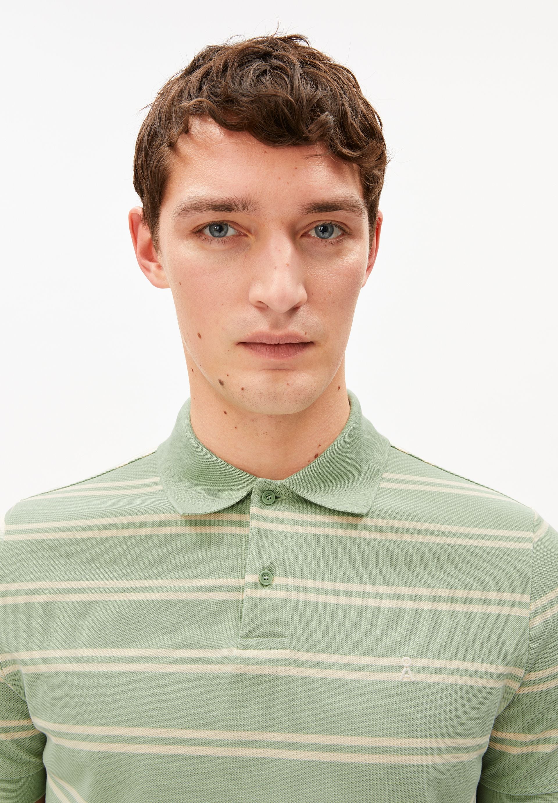 GESTREIFTES POLOSHIRT | foam-oatmilk - Image 3