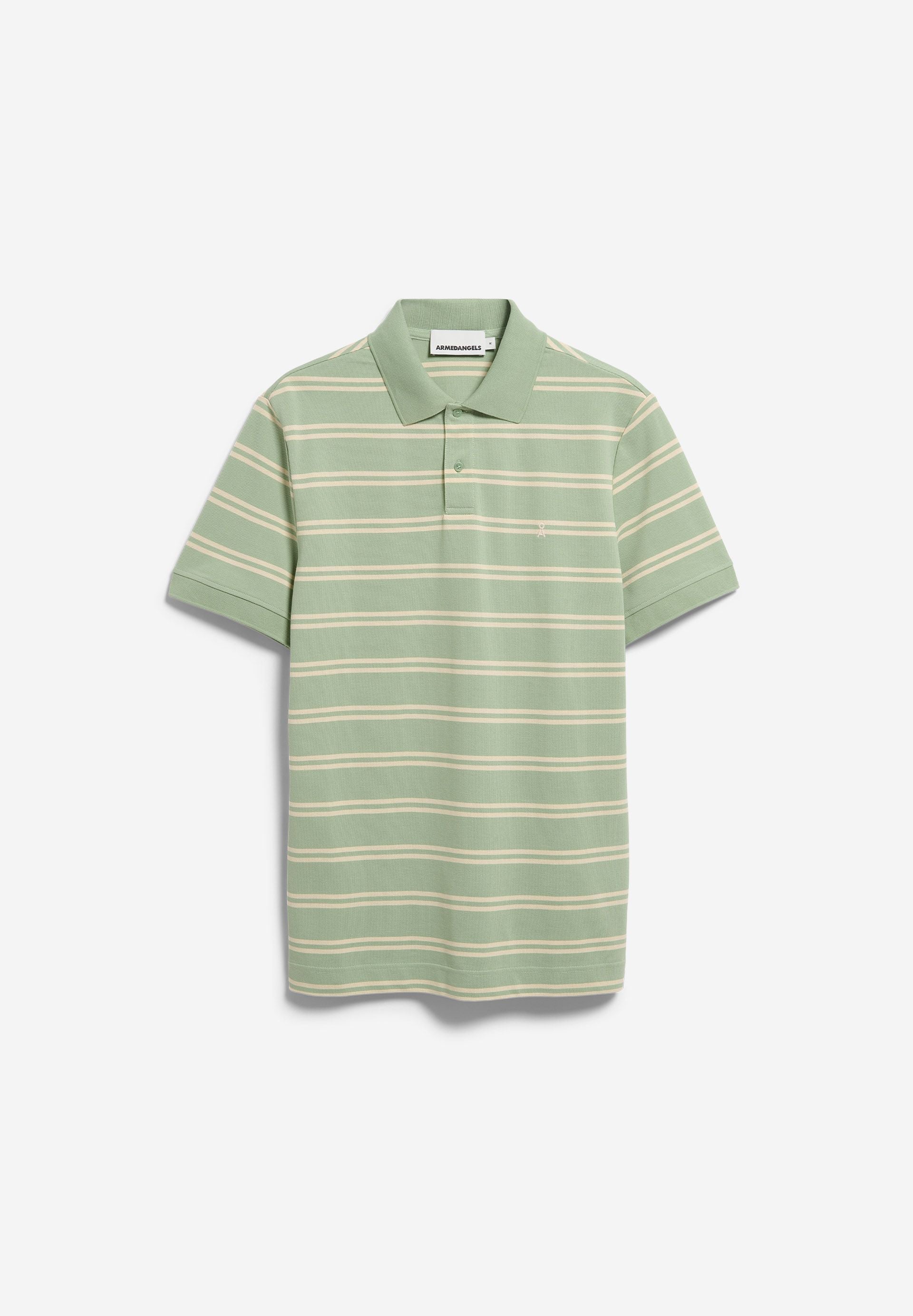 GESTREIFTES POLOSHIRT | foam-oatmilk - Image 6