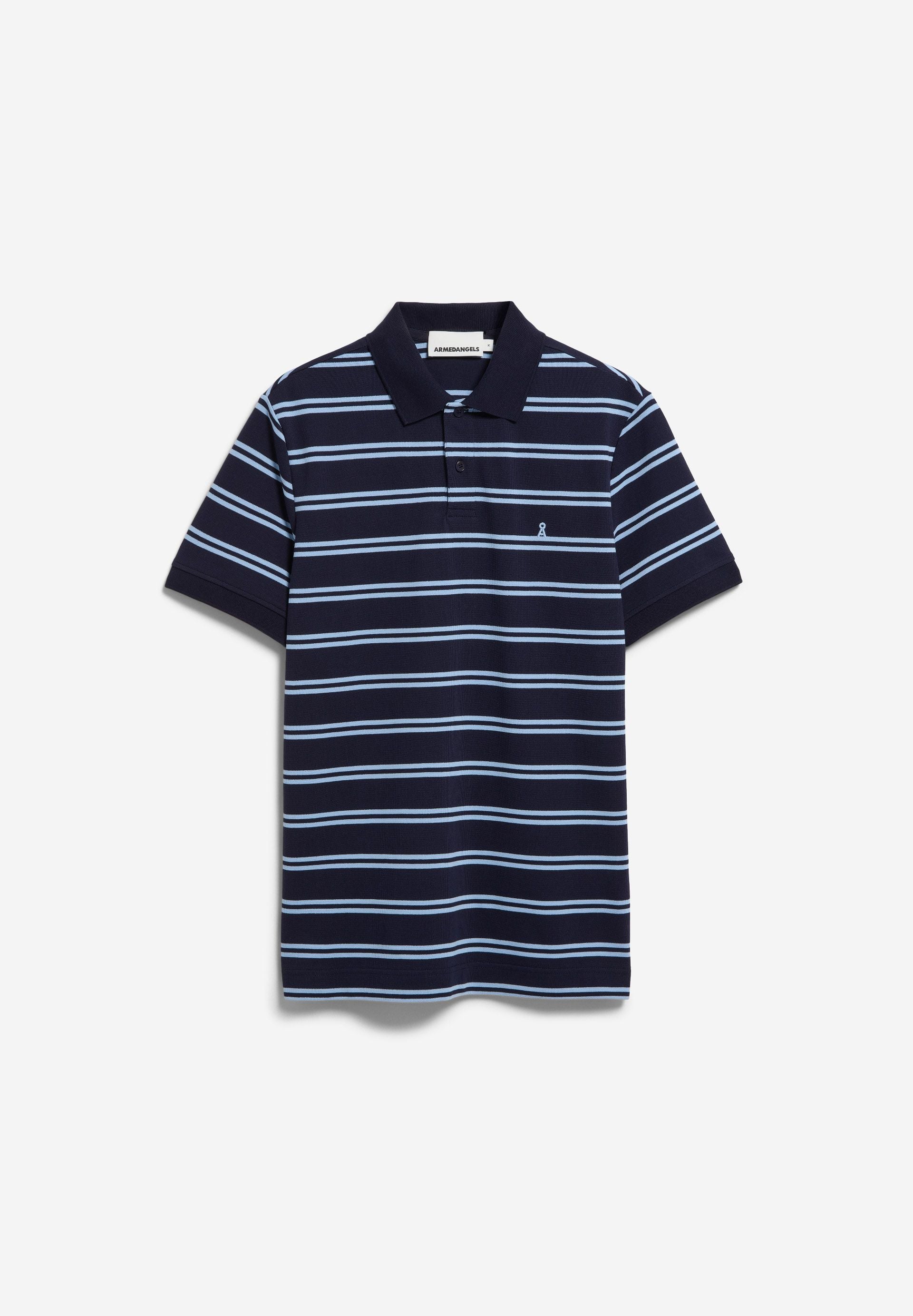 GESTREIFTES POLOSHIRT | tinted navy-wedgwood - Image 6