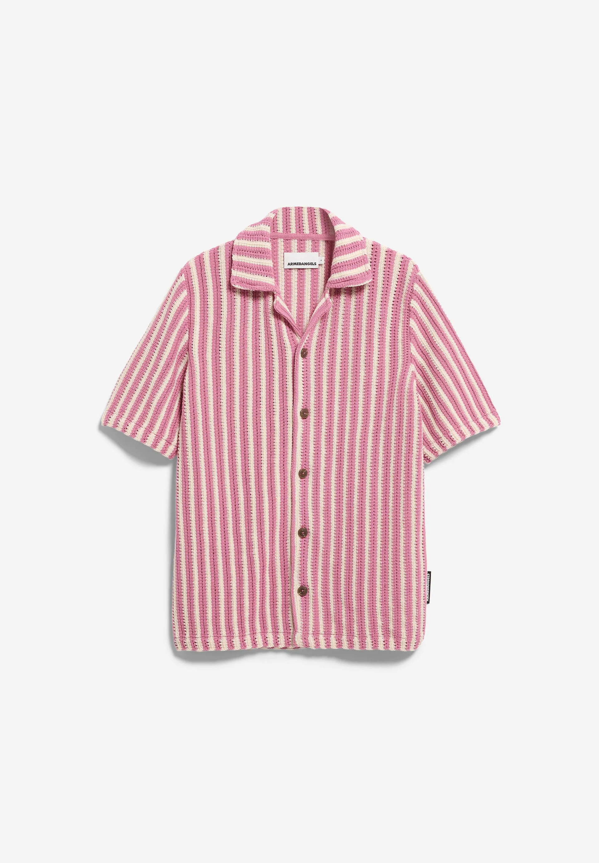 GESTREIFTES STRICKPOLOSHIRT | pure-washed berry - Image 6