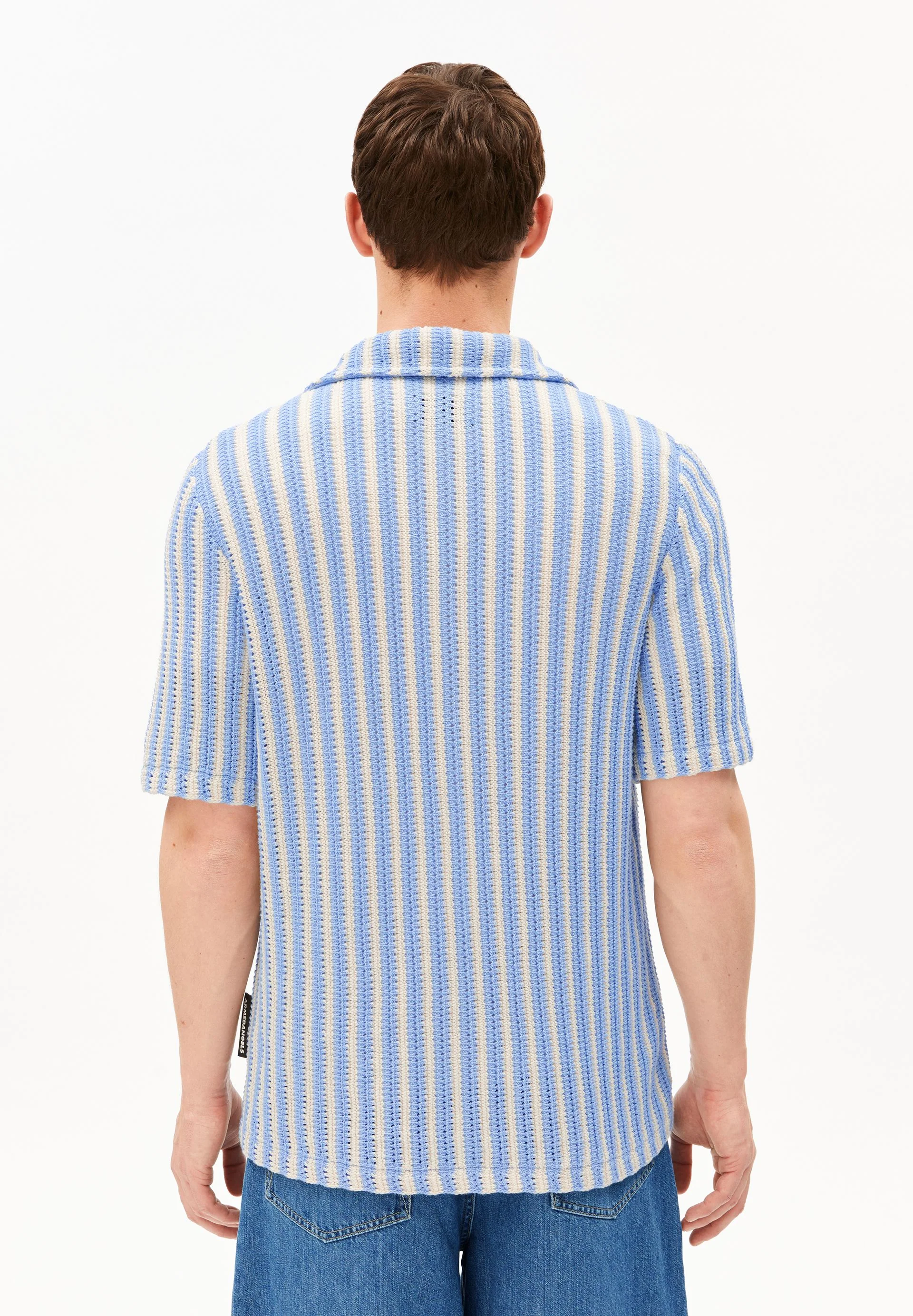 GESTREIFTES STRICKPOLOSHIRT | pure-wedgwood - Image 2