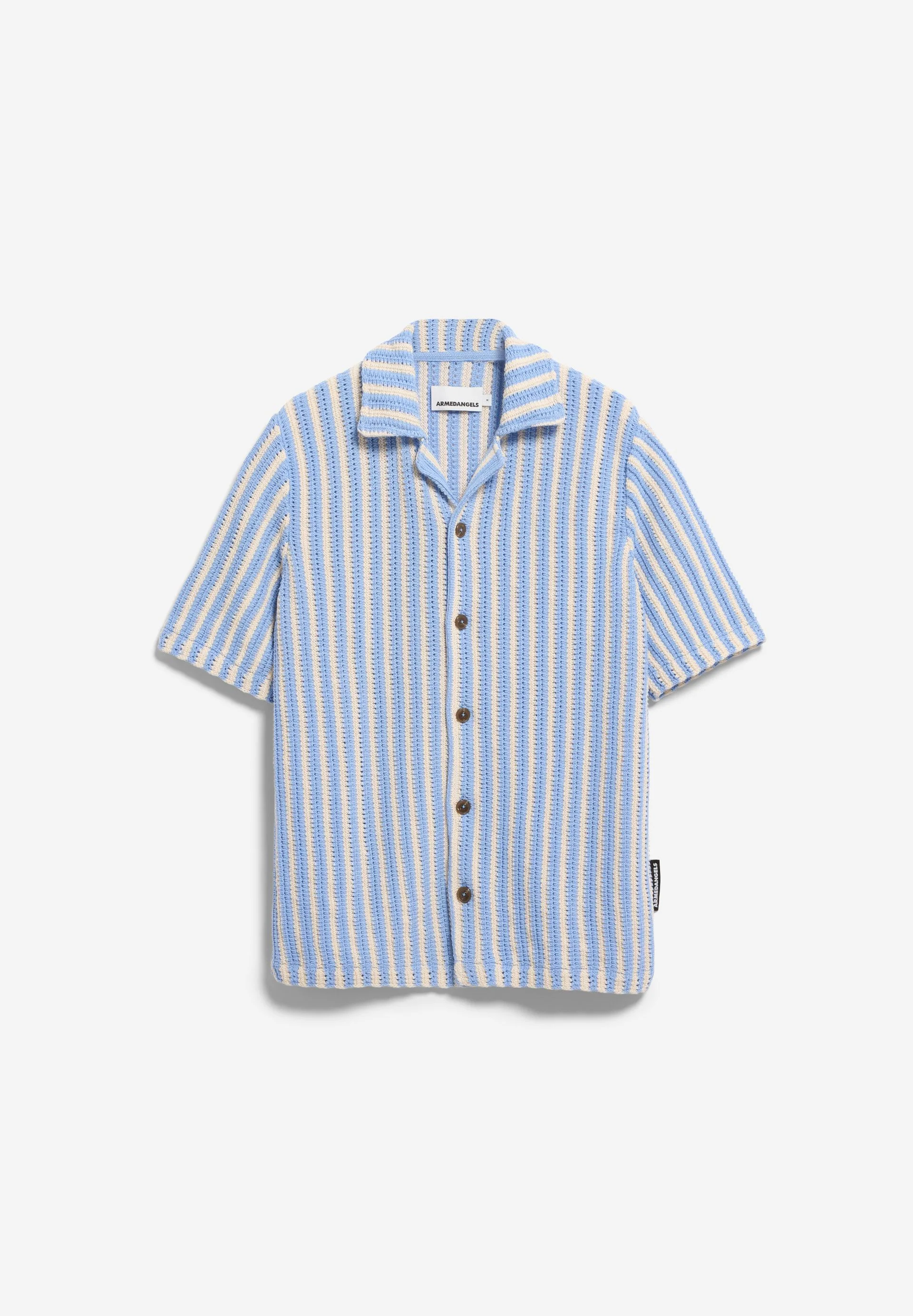 GESTREIFTES STRICKPOLOSHIRT | pure-wedgwood - Image 6
