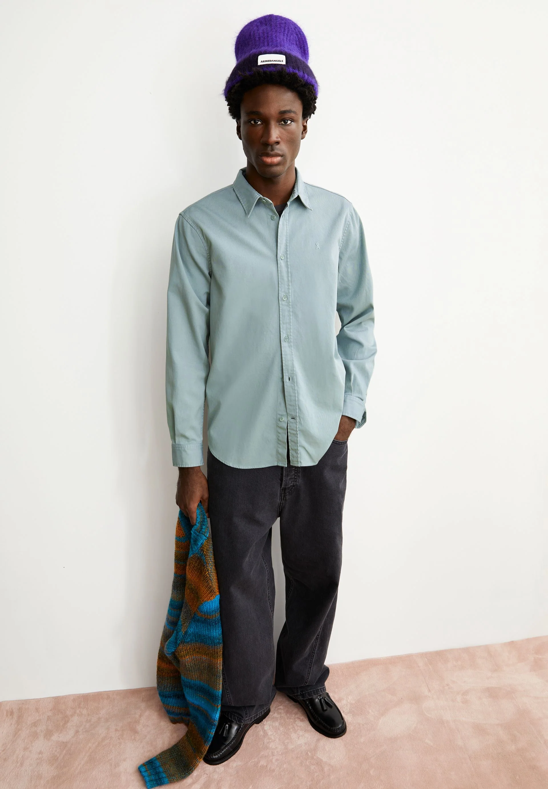 GIAALO GMT DYE LANGARMHEMD | mystic swamp - Image 4