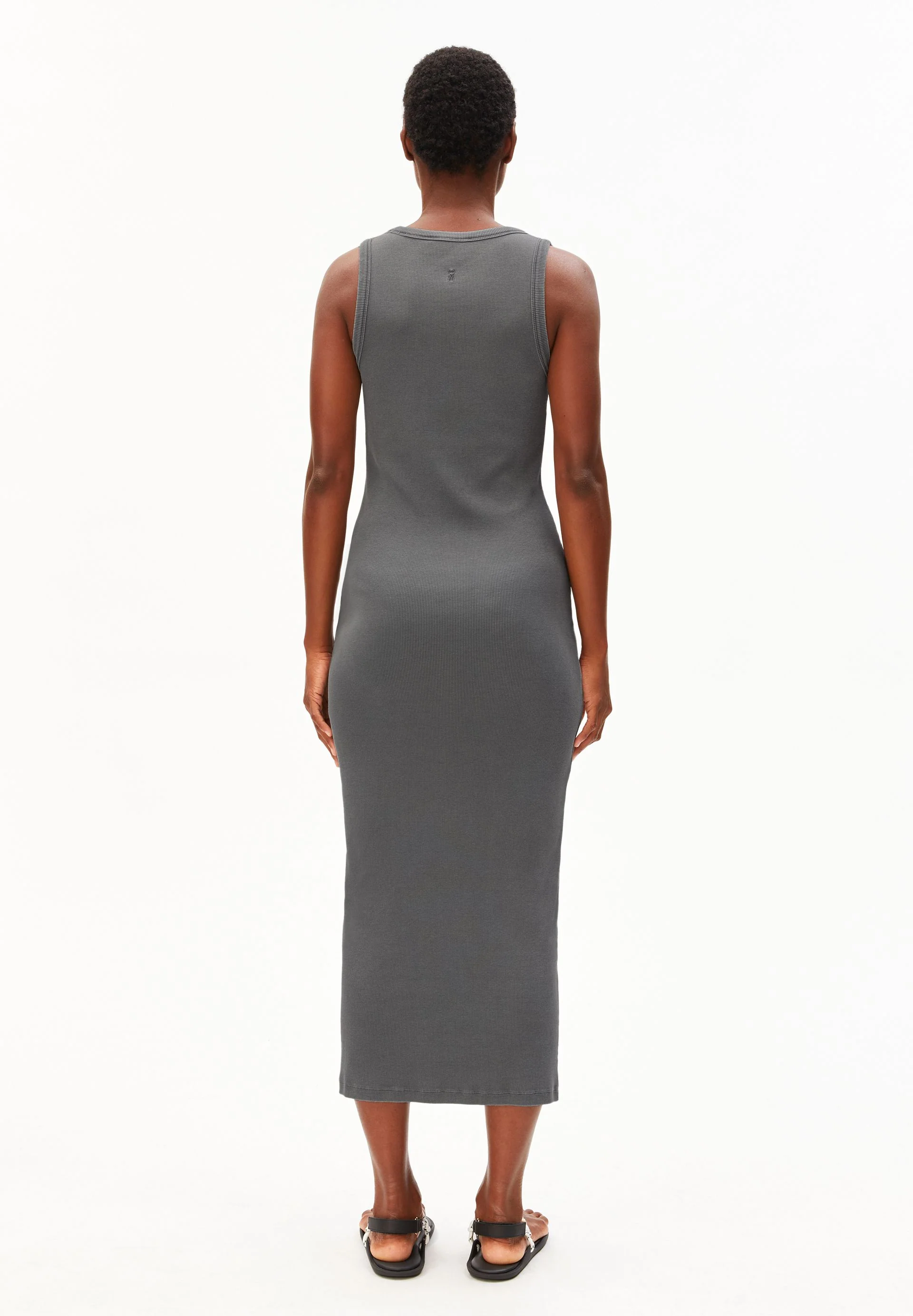 GMT DYE BODYCON RIPP-KLEID | space steel - Image 2