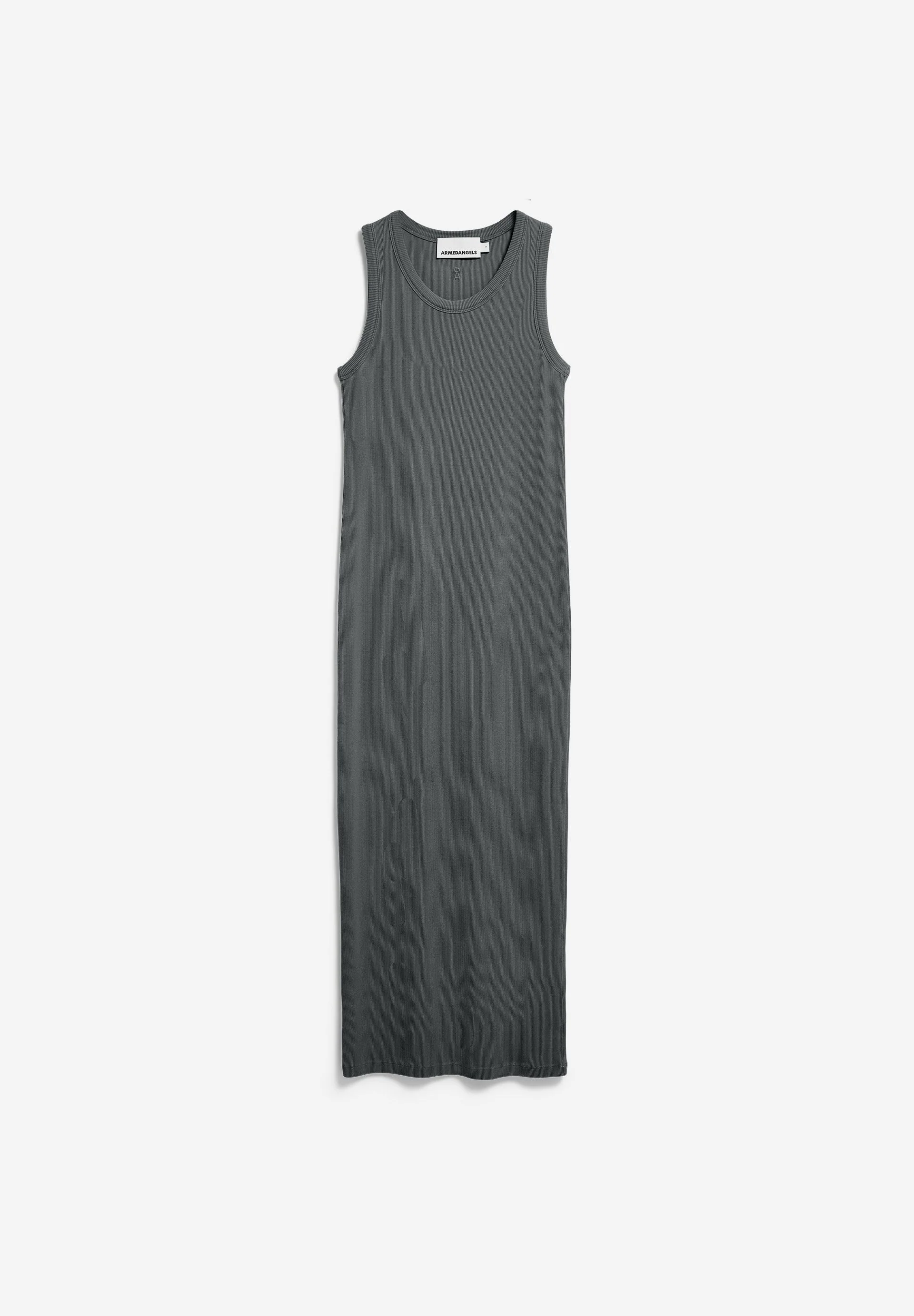 GMT DYE BODYCON RIPP-KLEID | space steel - Image 6