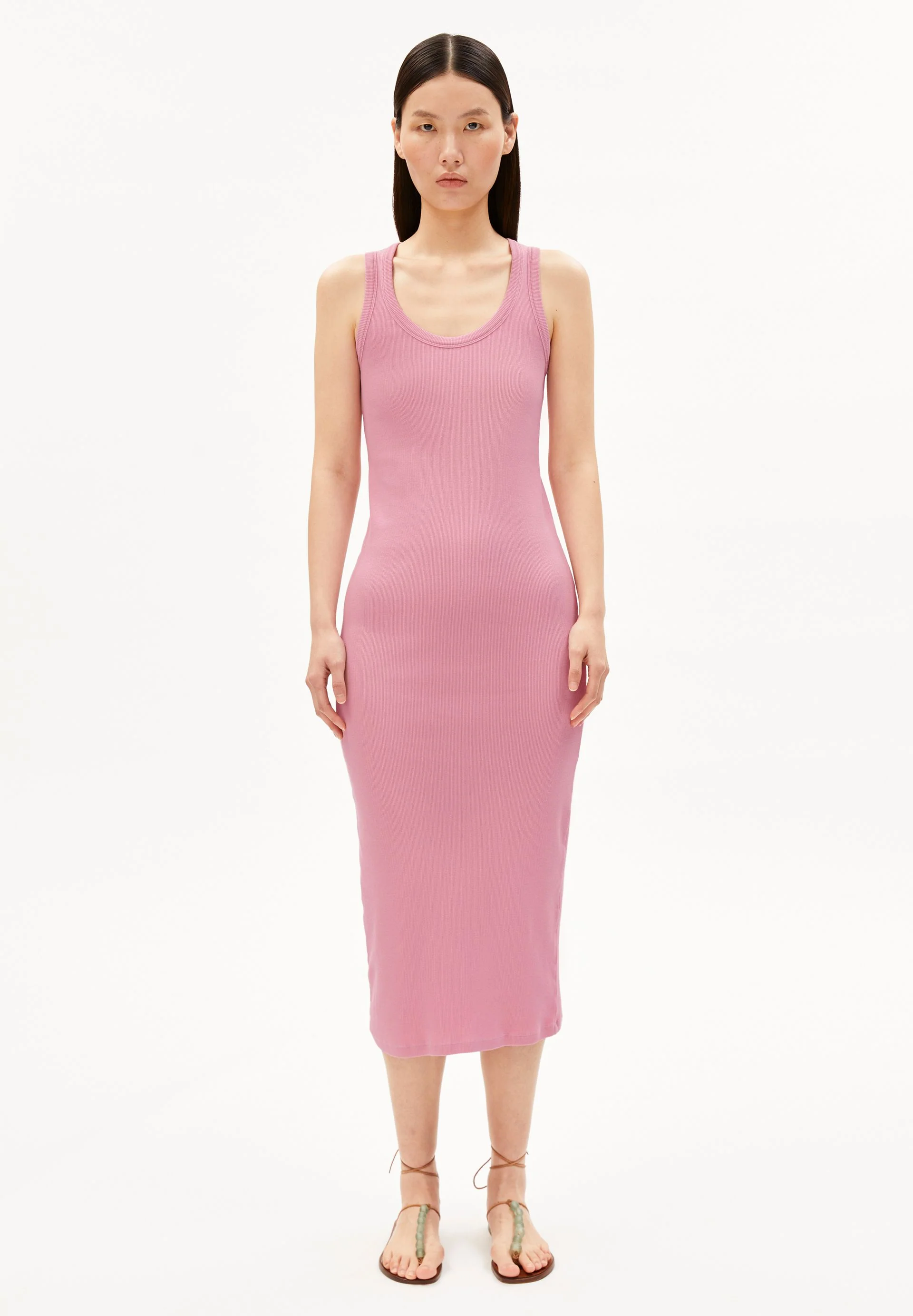 GMT DYE BODYCON RIPP-KLEID | washed berry - Image 5