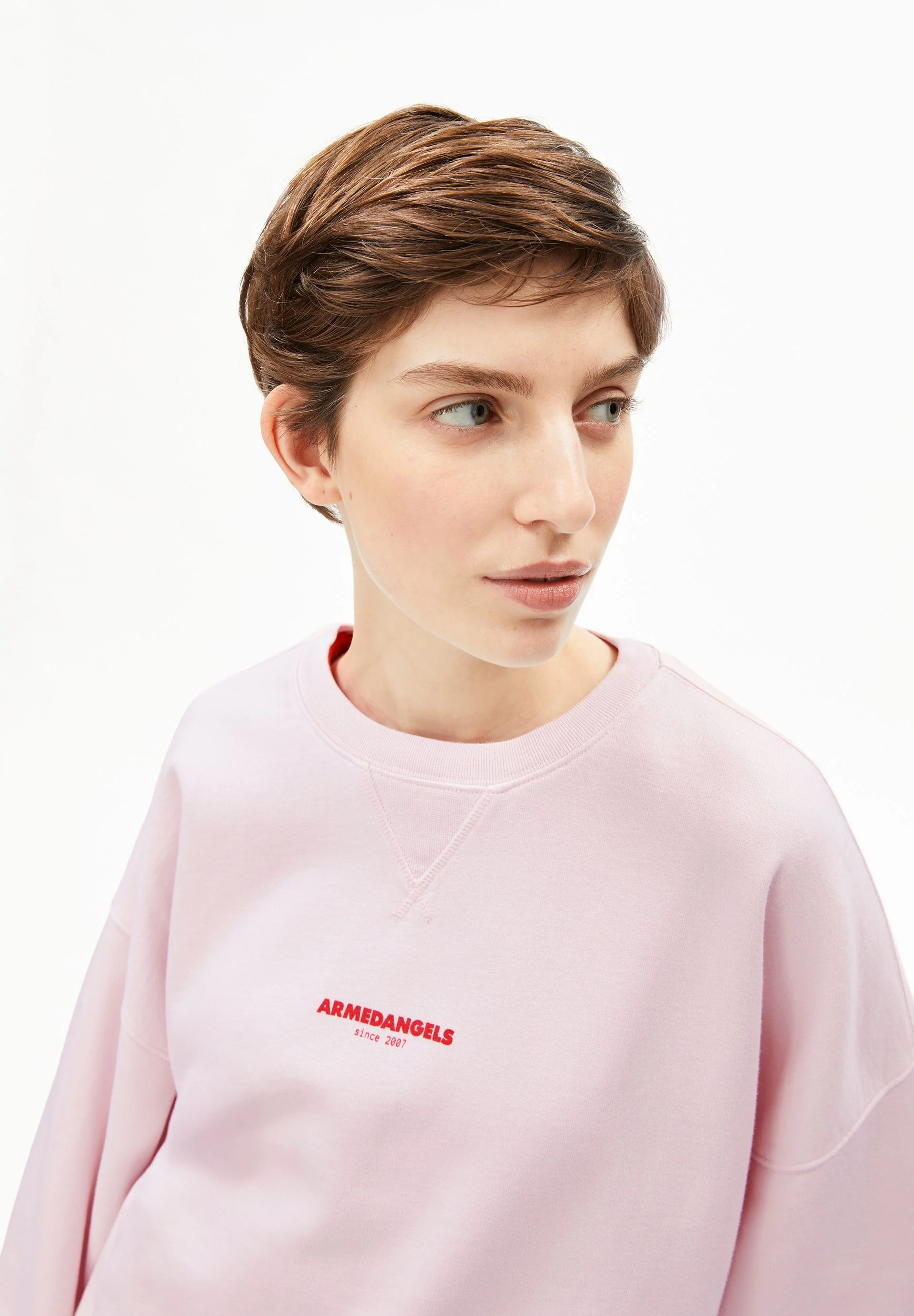 GMT DYE CREWNECK SWEATSHIRT | pink mist - Image 3