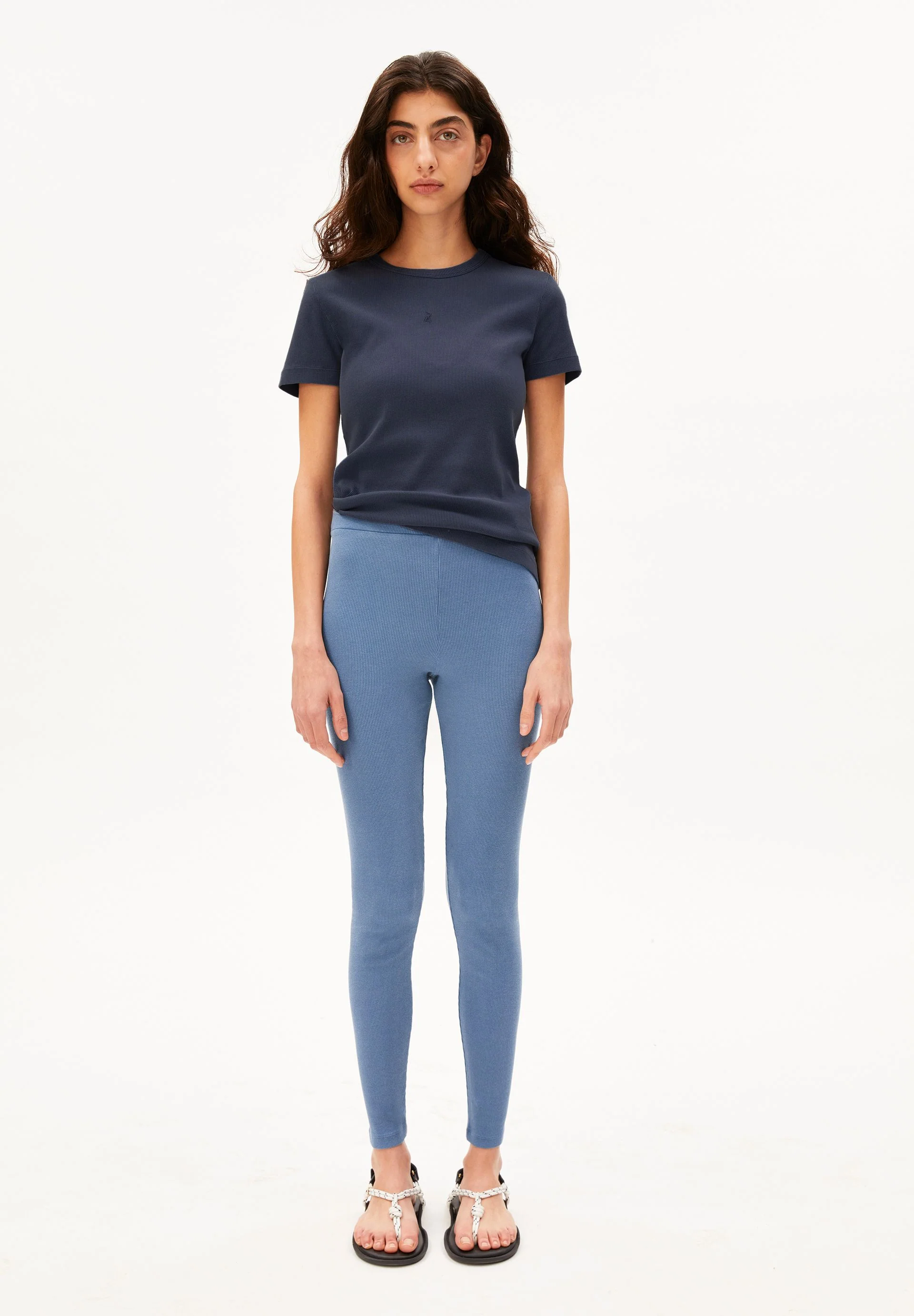 GMT DYE RIPP-LEGGINGS | tinted navy - Image 5