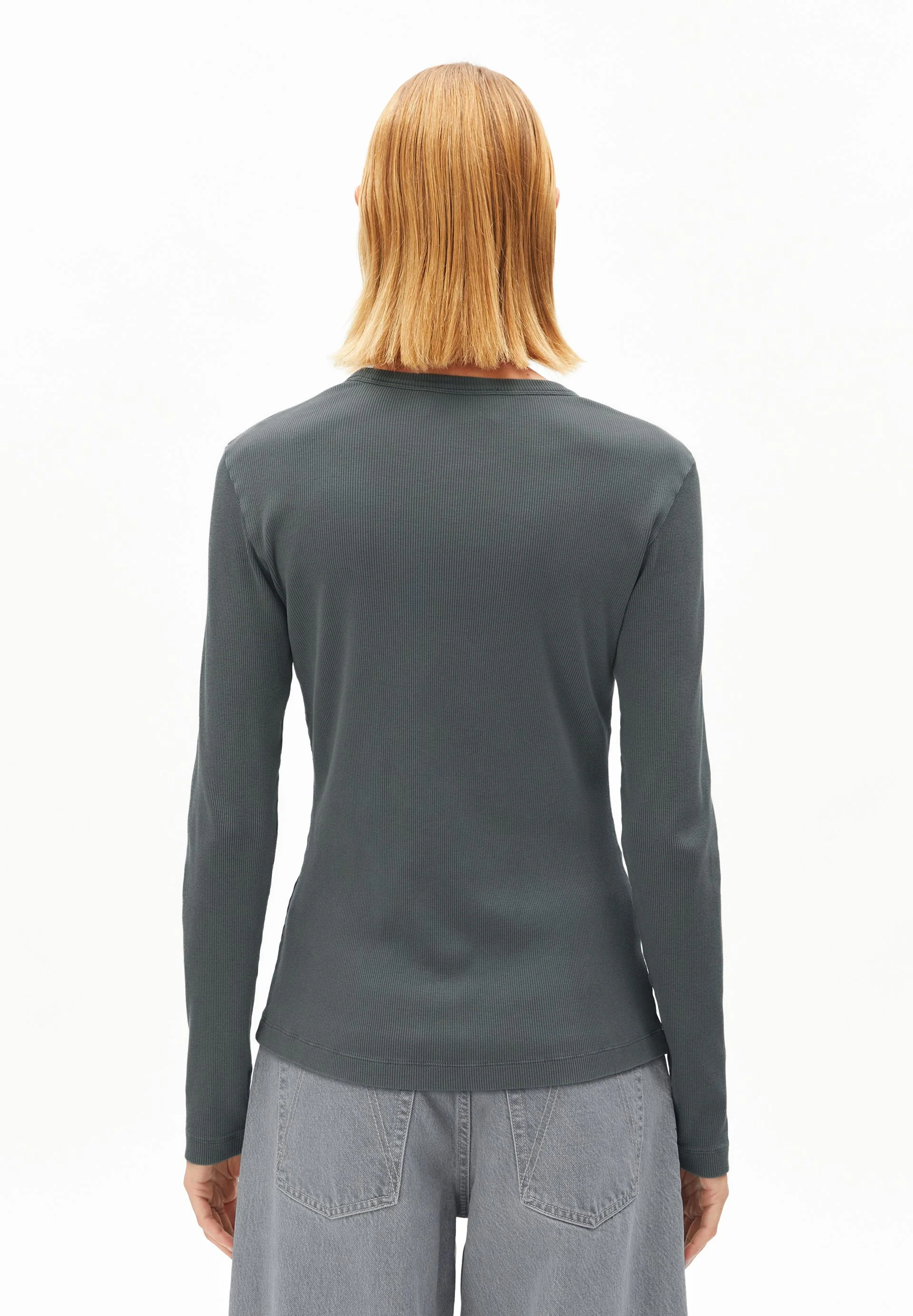 GMT DYE RIPP-LANGARMSHIRT | space steel - Image 2