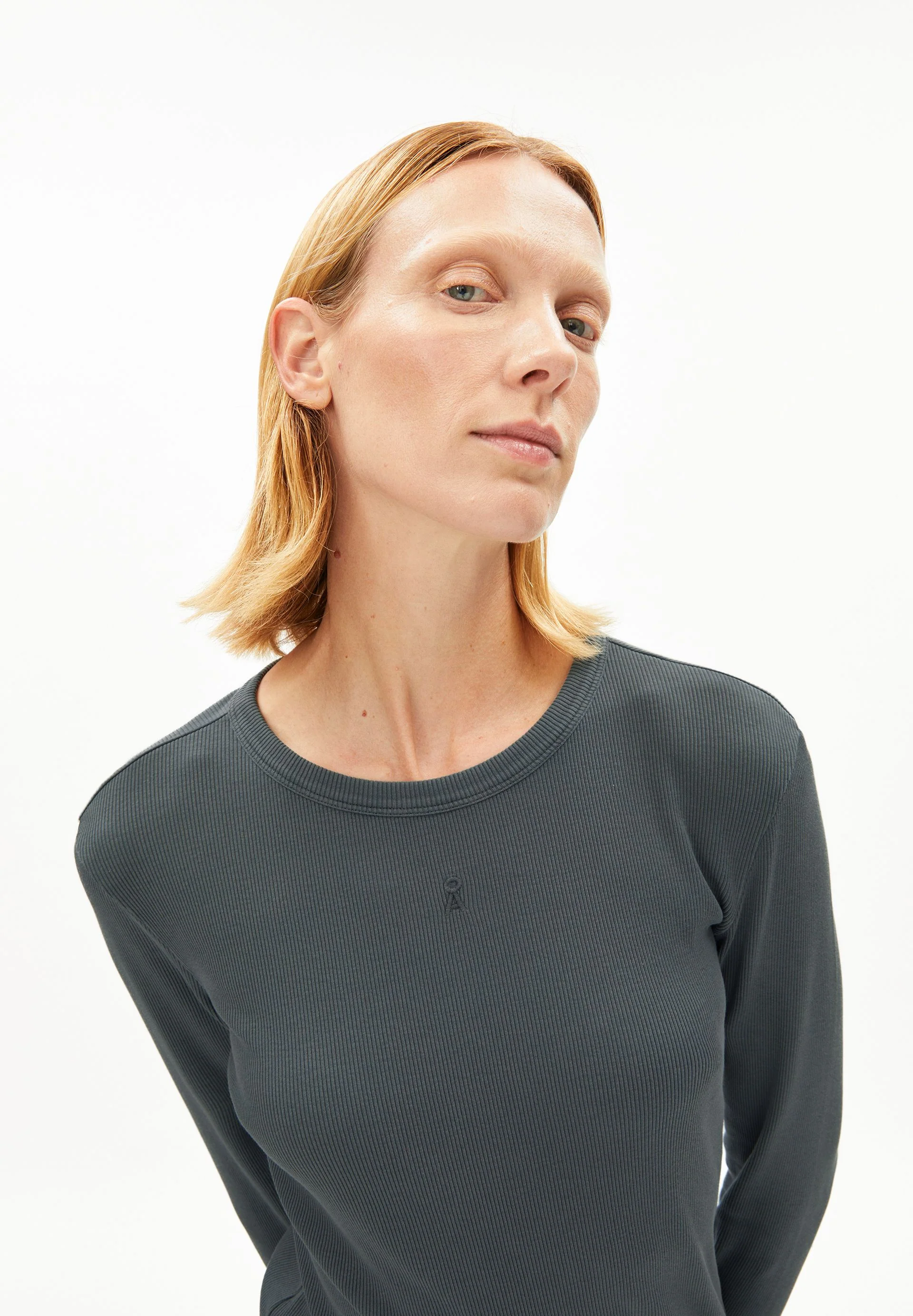 GMT DYE RIPP-LANGARMSHIRT | space steel - Image 3