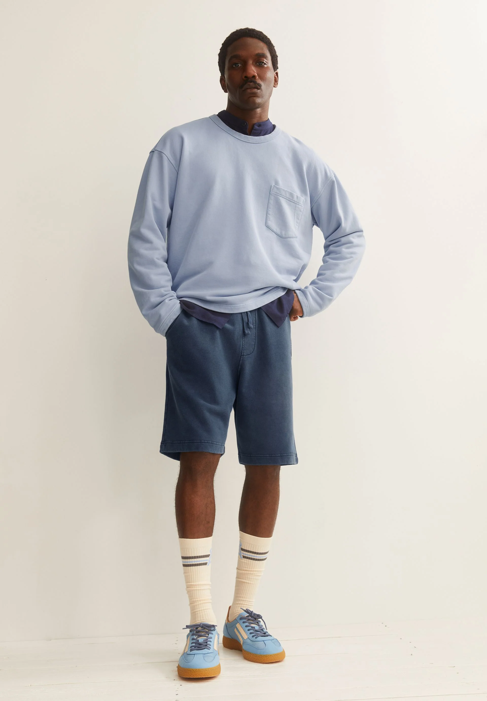 GMT DYE SHORTS | night sky washed - Image 4