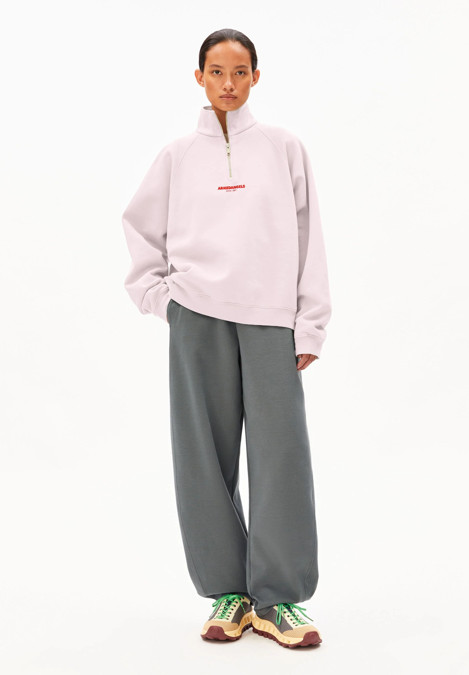 GMT DYE SWEATTROYER | pink mist - Image 5