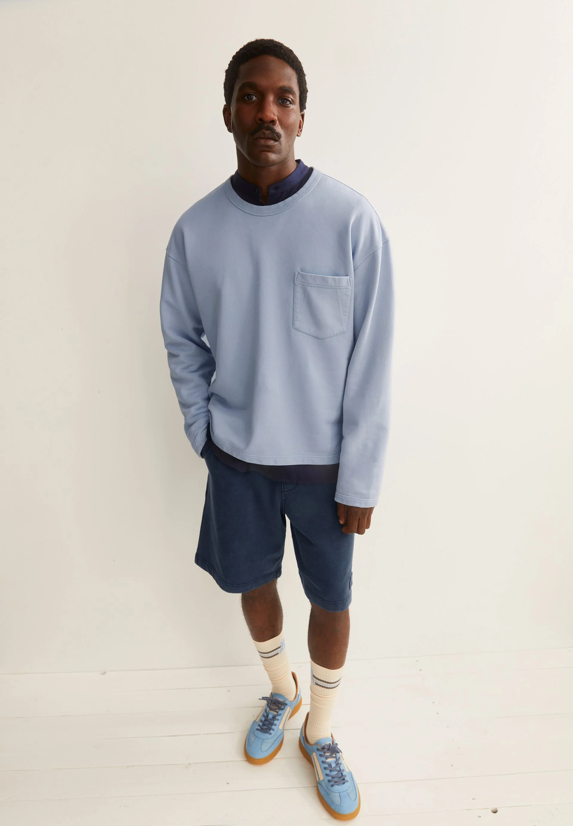 GMT DYE SWEATSHIRT | wedgwood washed - Image 4