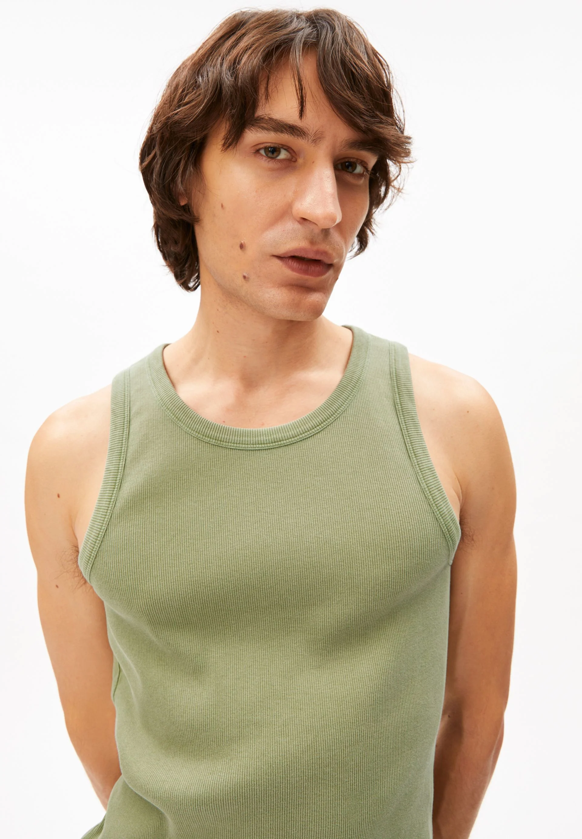 GMT DYE TANKTOP | fatigue green washed - Image 3
