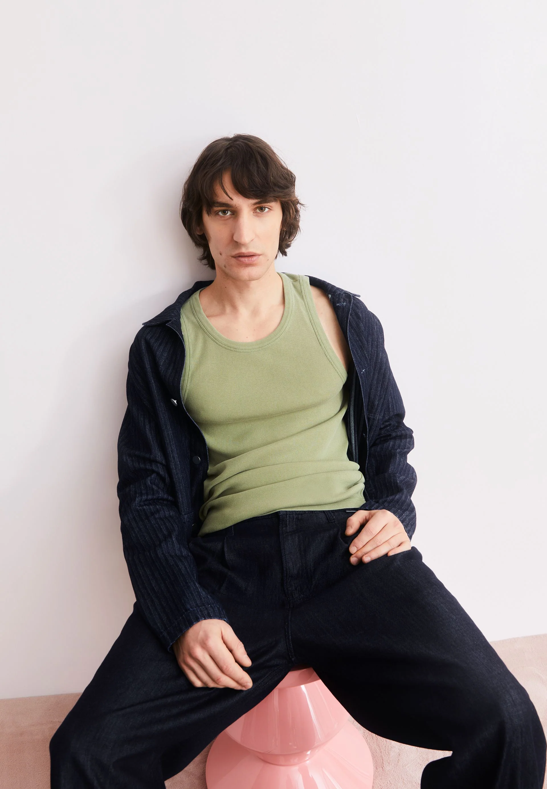 GMT DYE TANKTOP | fatigue green washed - Image 4