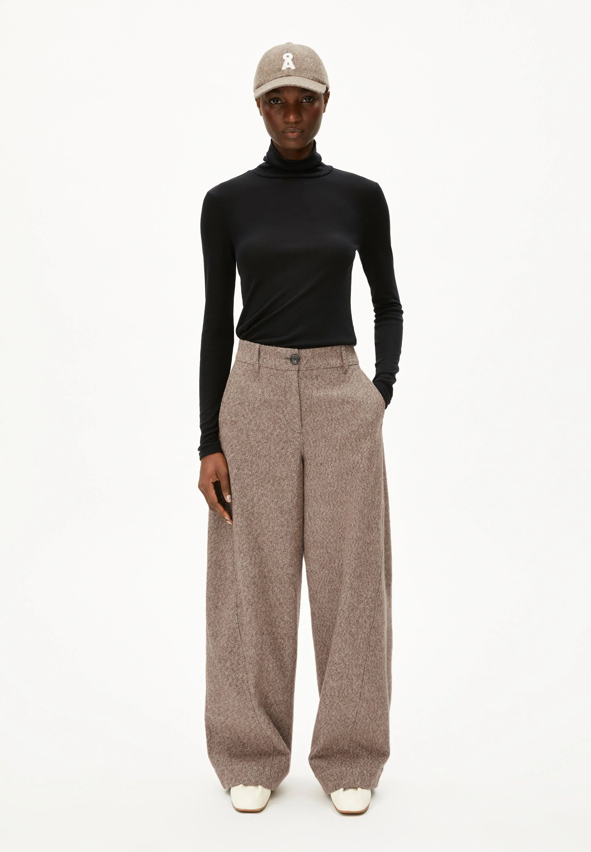 GRAZILIAA WOLL-MIX LANGARMSHIRT | black - Image 5