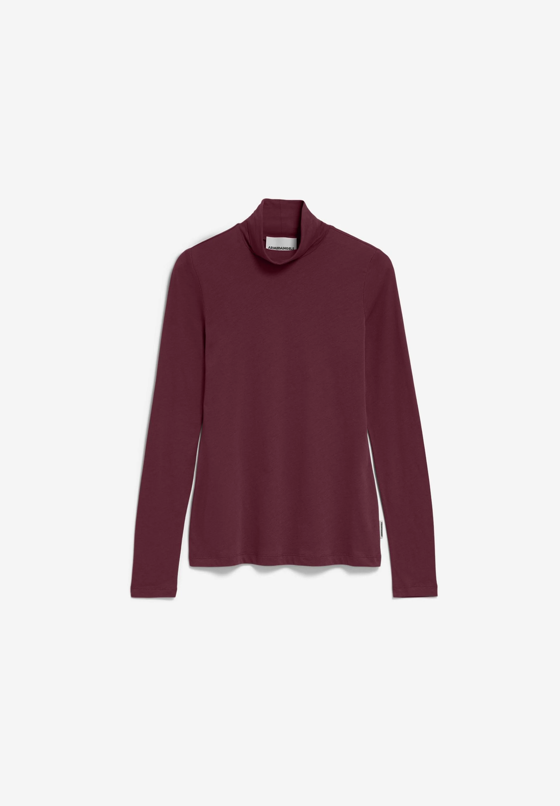 GRAZILIAA WOLL-MIX LANGARMSHIRT | dark cranberry - Image 6